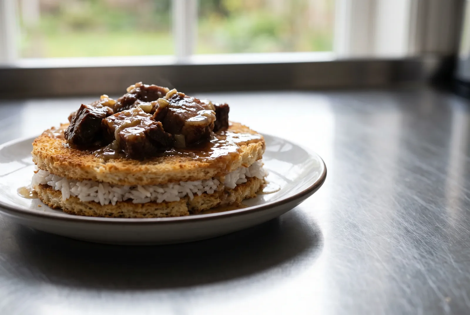 Fatta | Egyptian Meat Dish with Rice and Garlic