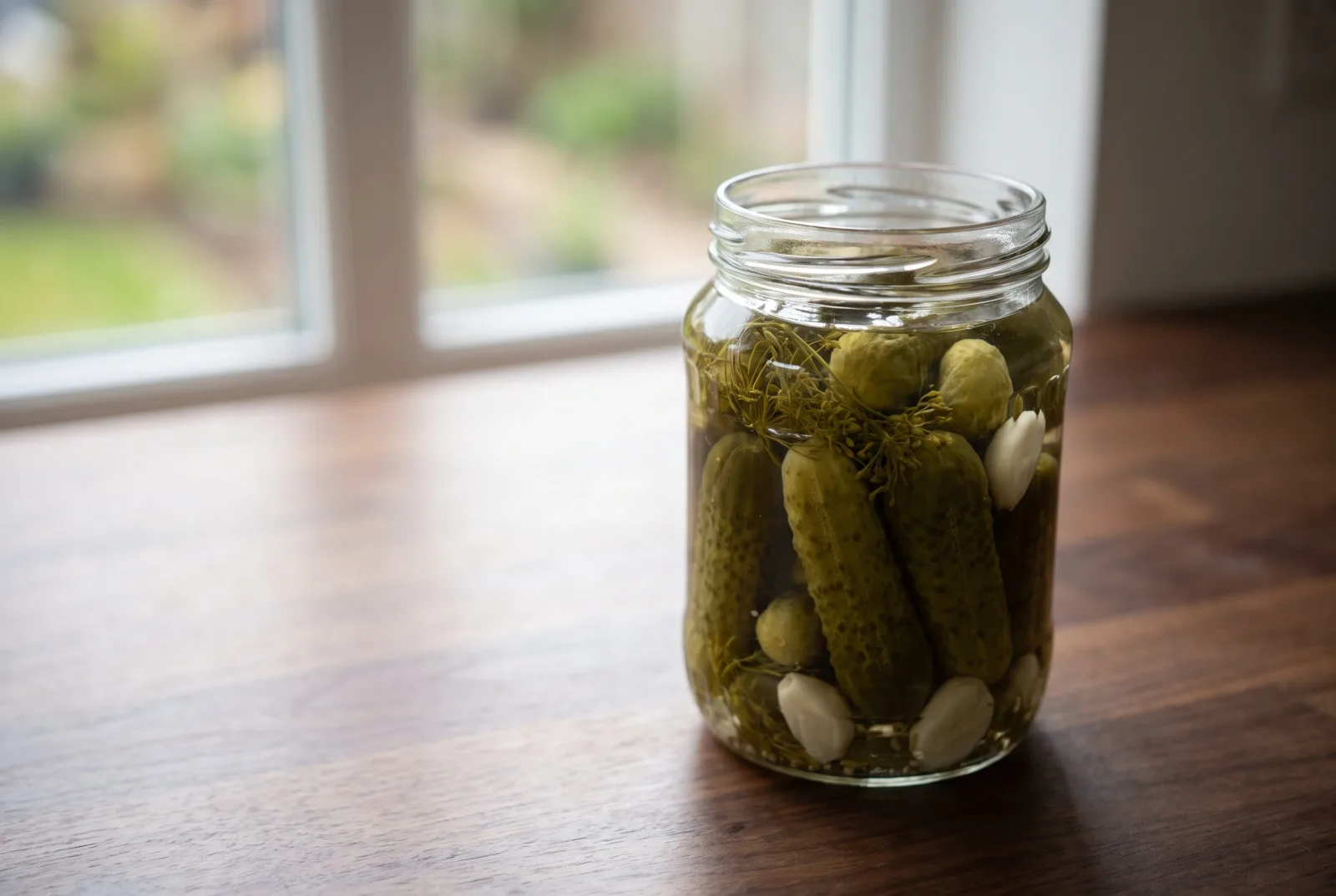 Small Vinegar-Pickled Cucumbers | Crunchy Winter Pickles