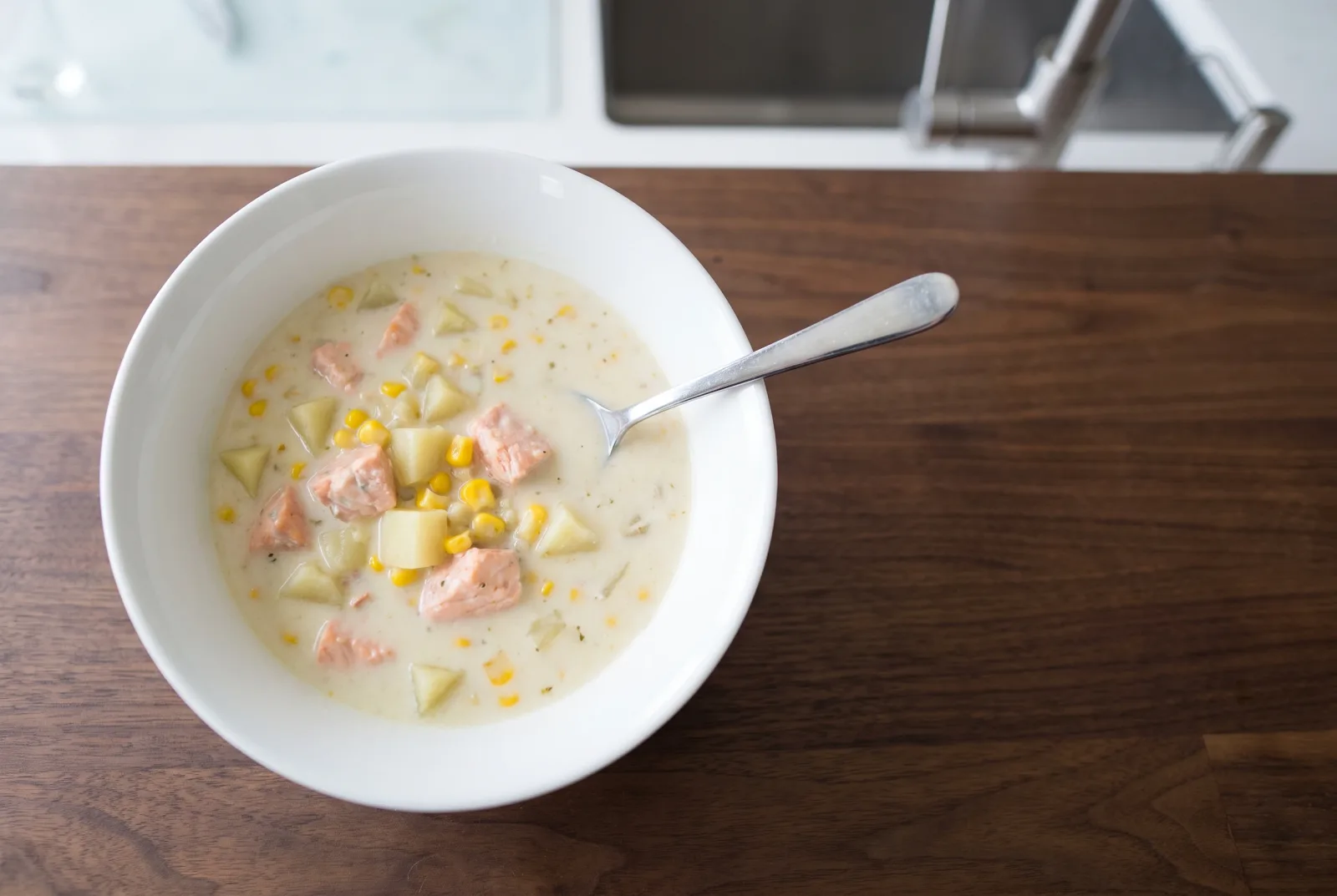 Canadian Salmon Chowder | Creamy Fish Soup