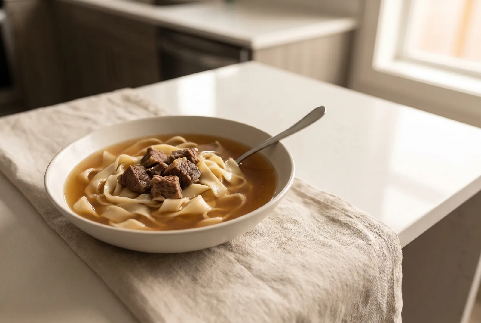 Sorpa — Kazakh meat and noodle soup.