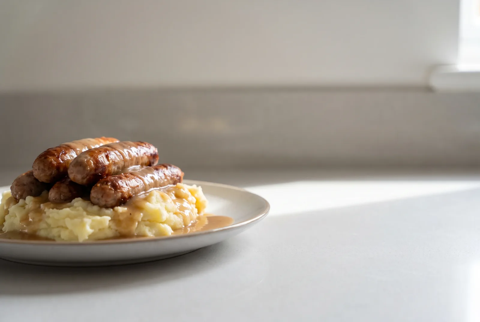Sausages and Mashed Potatoes | English-Style