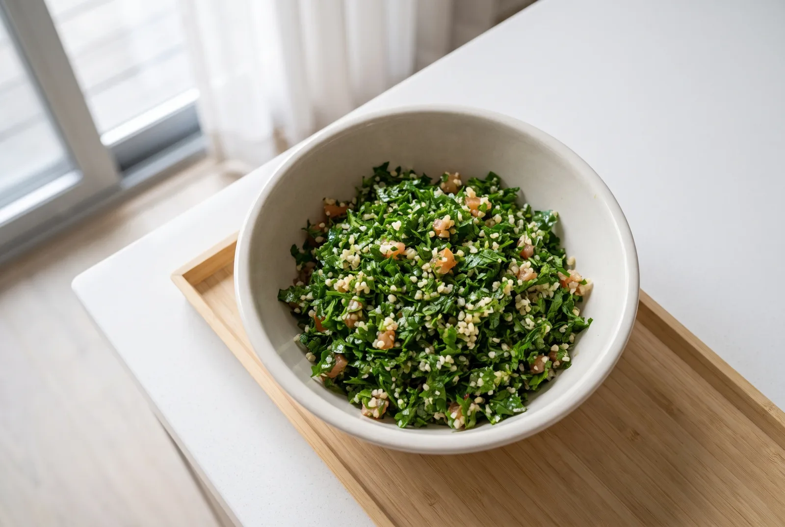 Tabbouleh | Lebanese Parsley and Bulgur Salad