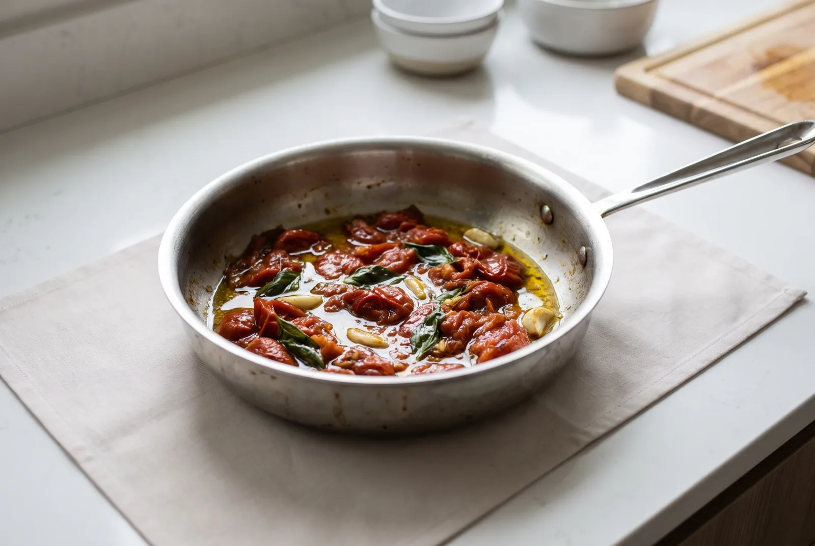 Sautéed Tomatoes | Simple Olive Oil Tomato Sauté