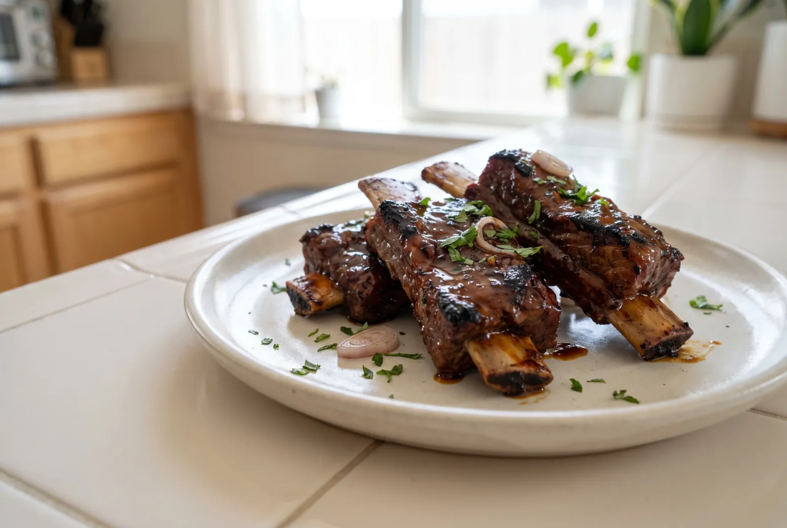 Galbi (Korean-Style Marinated Grilled Beef Ribs)