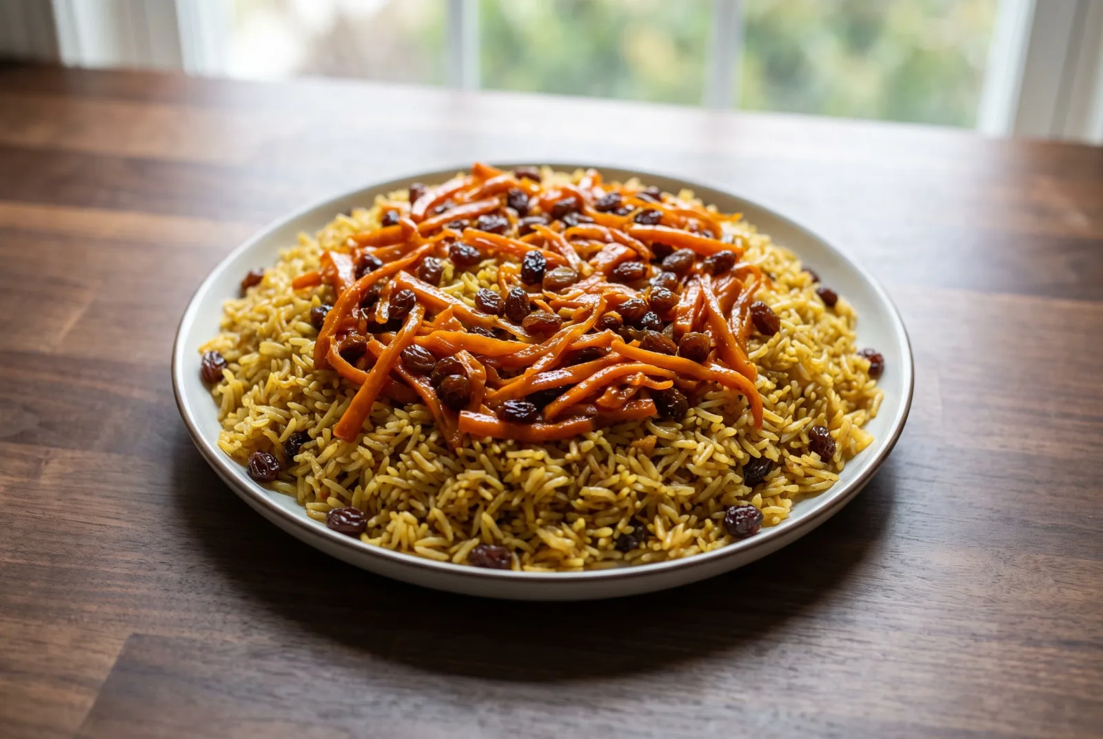 Kabuli Palaw | Pakistani-Style Rice with Carrots and Raisins