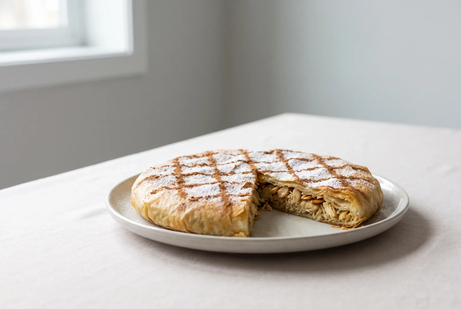 Pastilla (Moroccan Chicken and Almond Puff Pastry Pie)