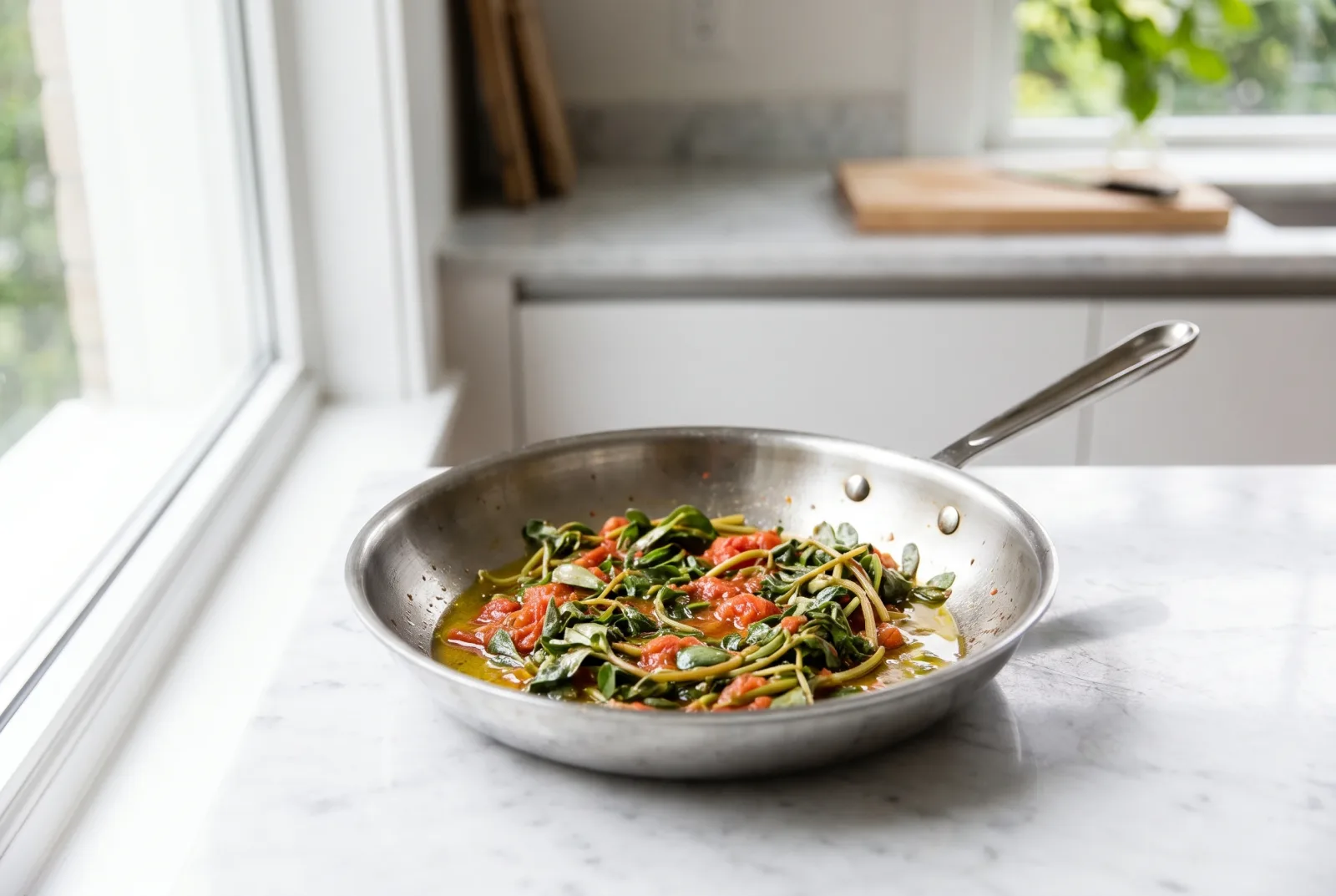 Sautéed Purslane | Turkish-Style Purslane with Olive Oil