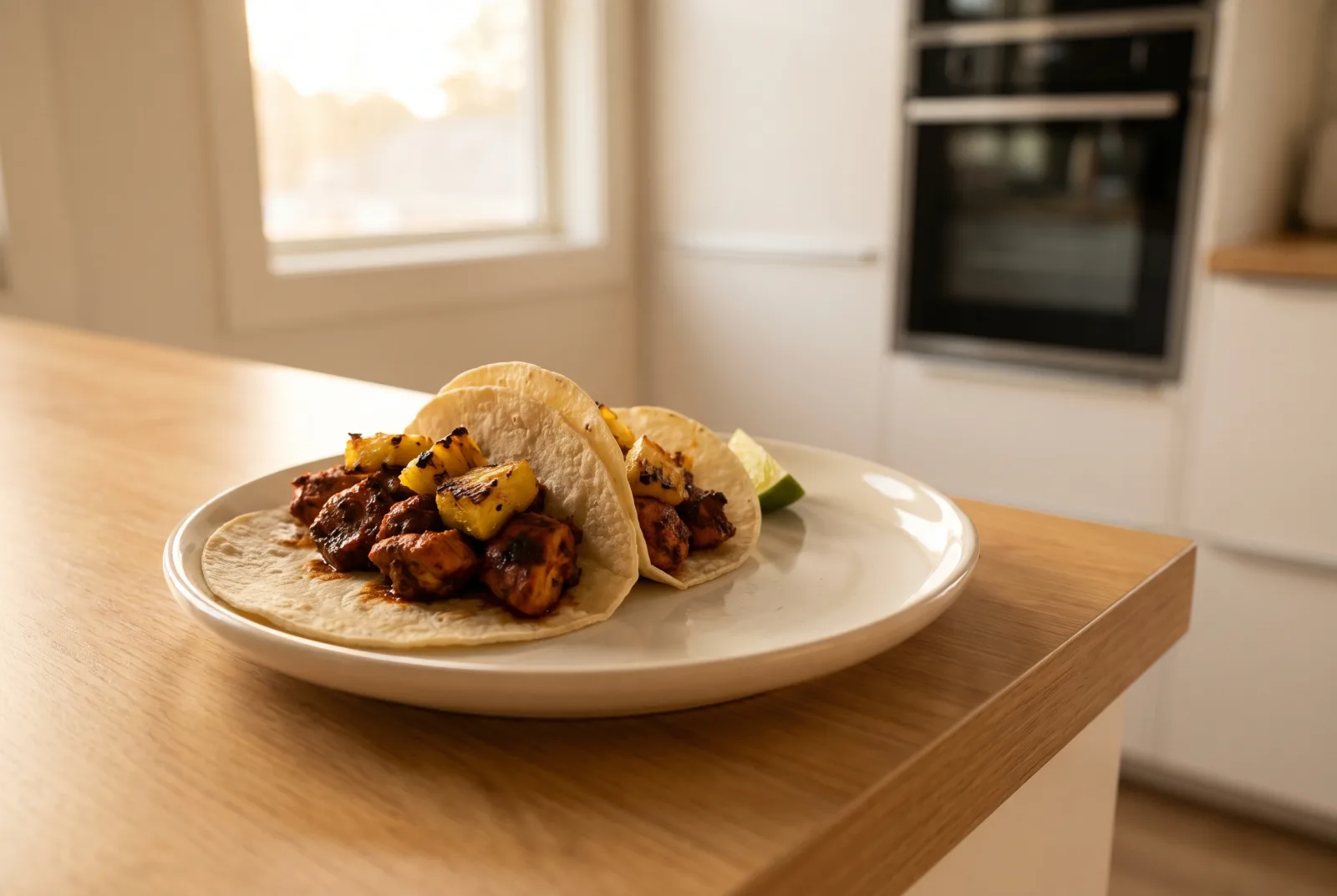 Tacos al Pastor | Mexican Pineapple and Spiced Chicken Tacos