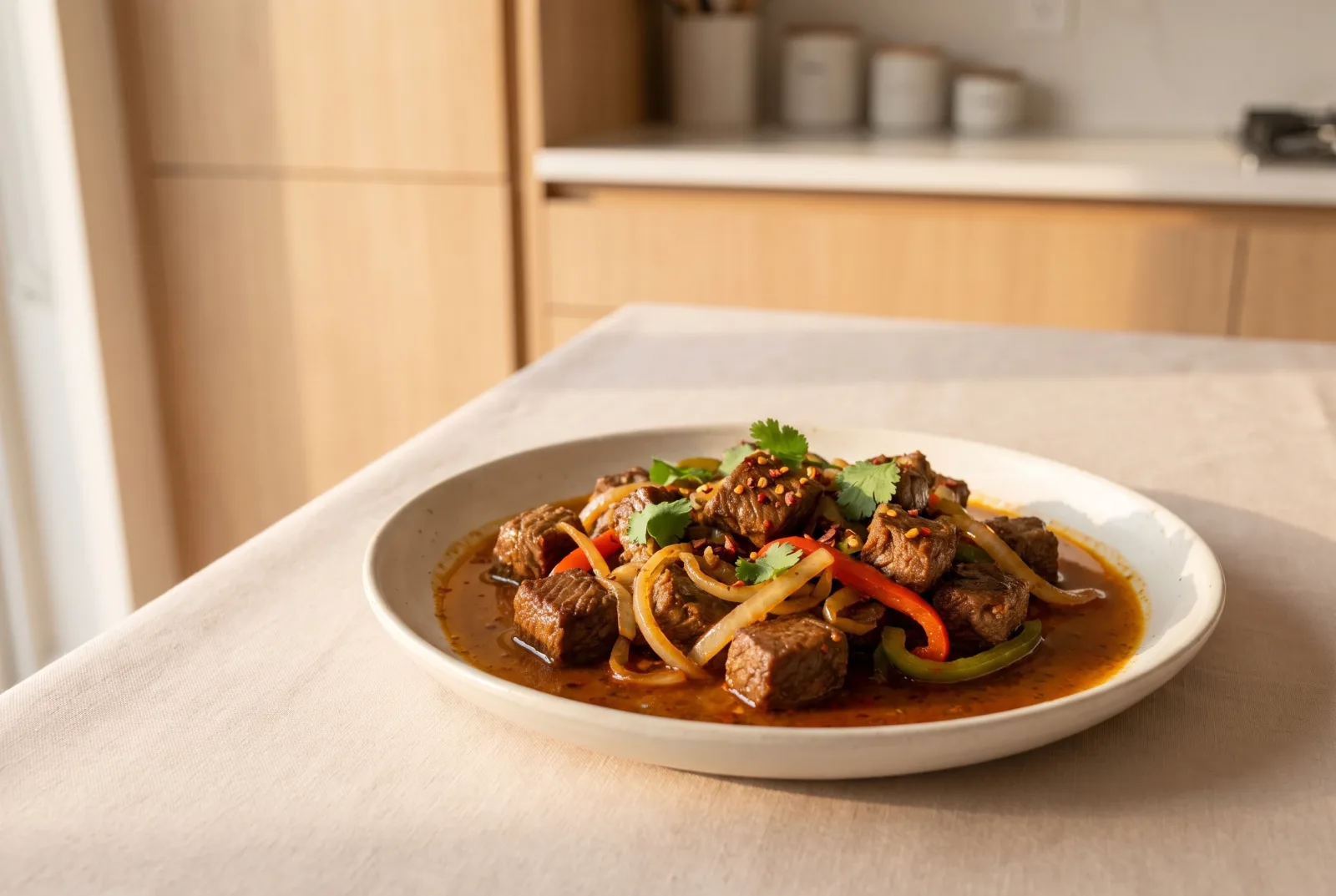 Tibs (Ethiopian Spiced Beef Stir-Fry)