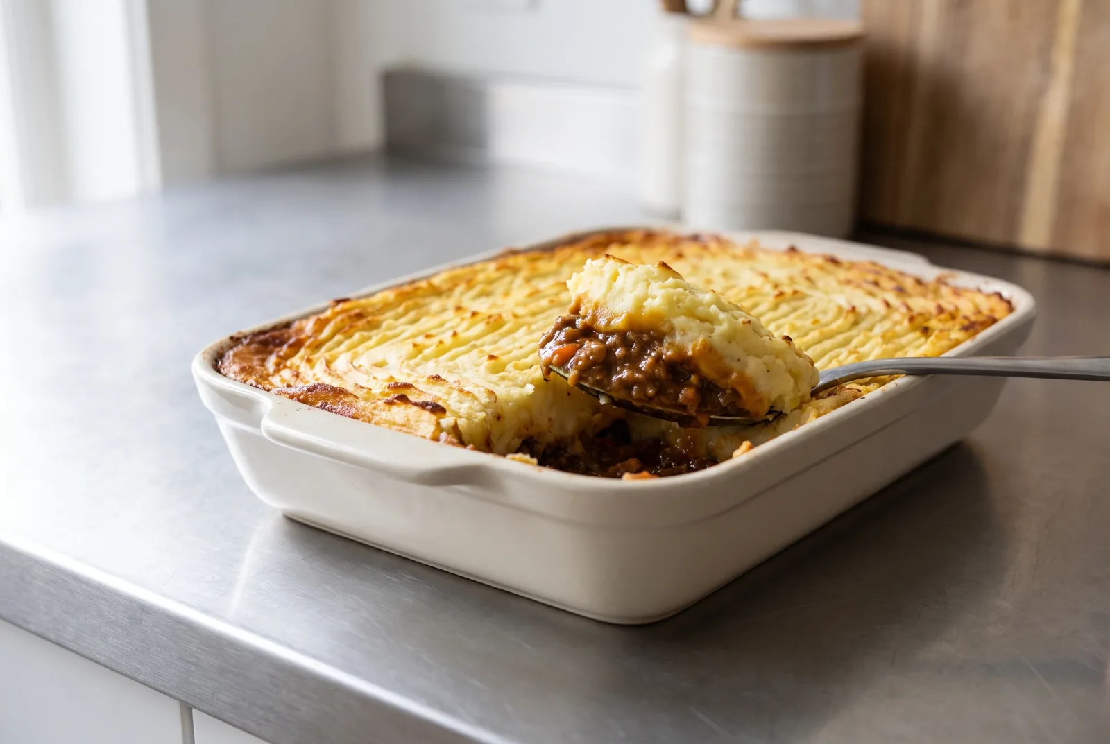 British-Style Beef and Mashed Potato Bake
