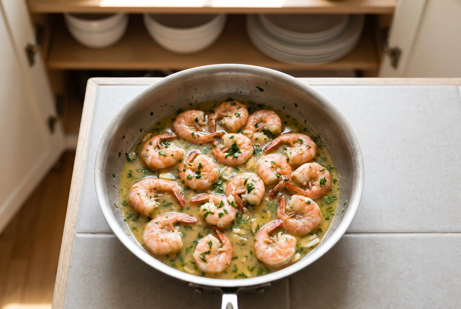 Steamed Shrimp | Garlic and White Wine-Steamed Shrimp