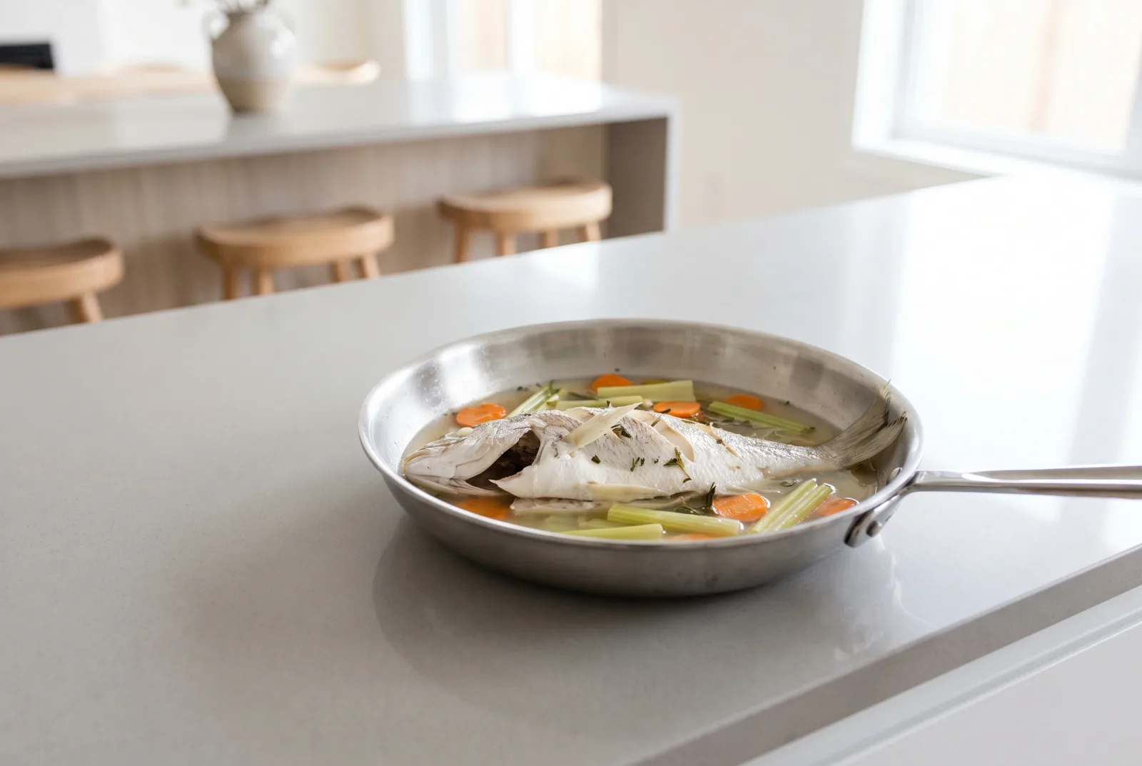 Steamed Gray Mullet | Gray Mullet with Vegetables