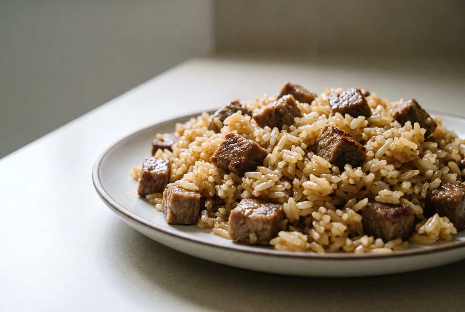 Kuşbaşılı Pilav — Rice Pilaf with Browned Diced Lamb