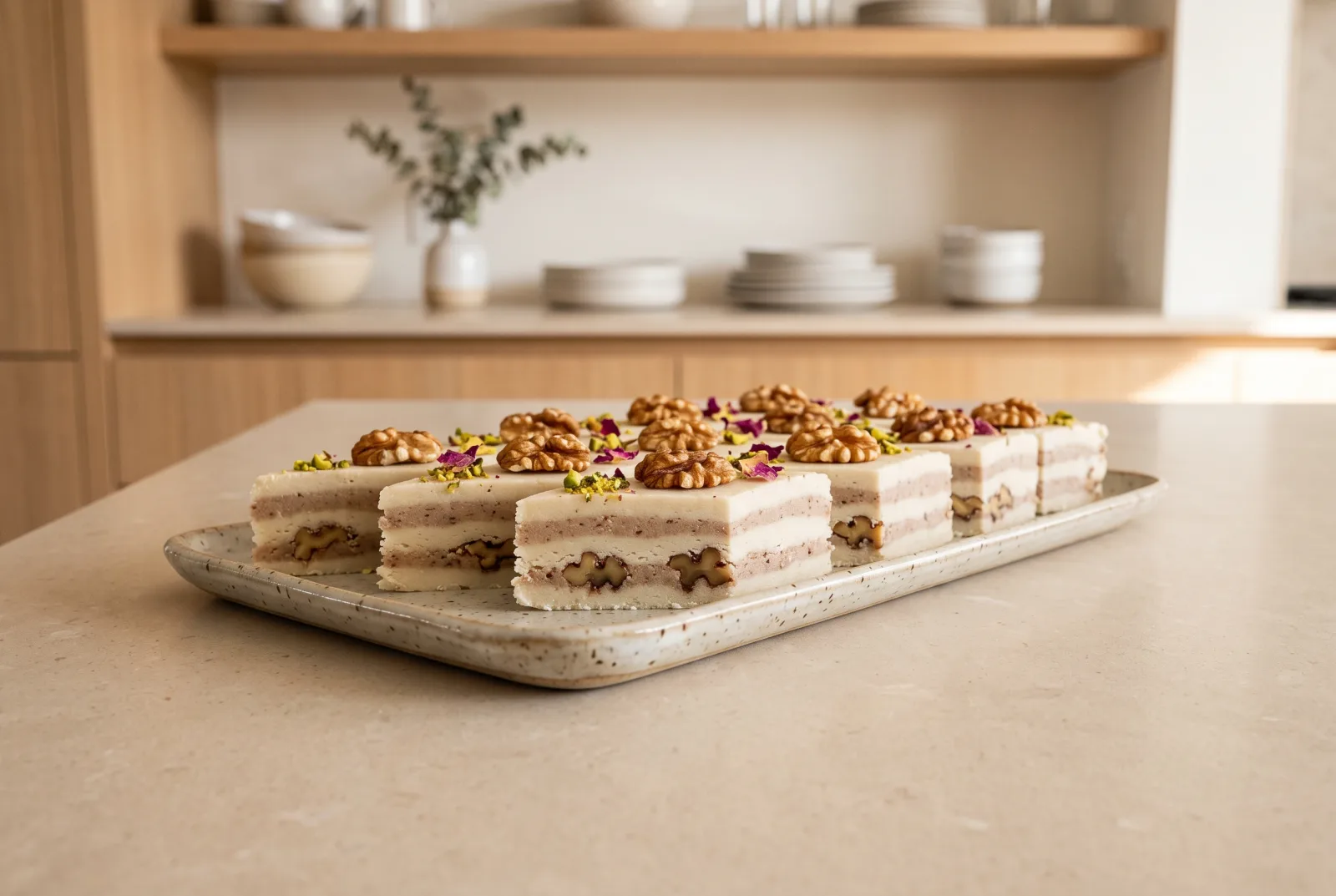 Shaki Halva | Azerbaijani Layered Starch Pastry