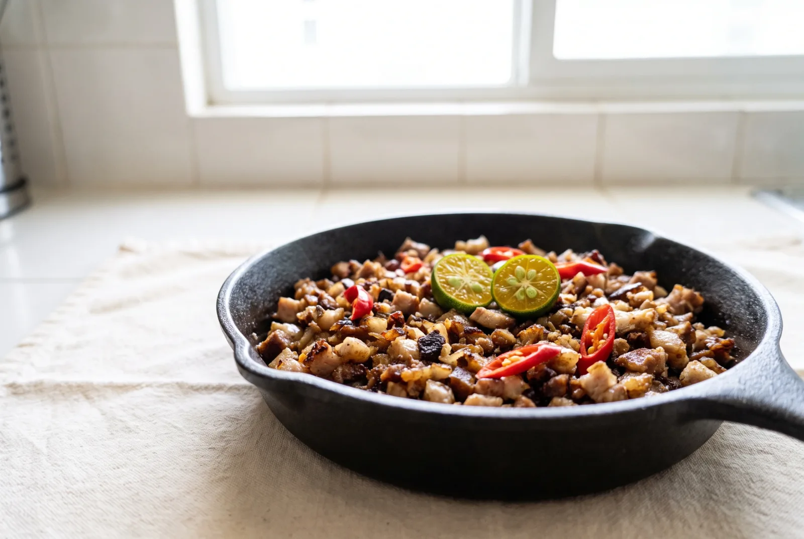 Sisig | Filipino-Style Sizzling Spiced Chicken