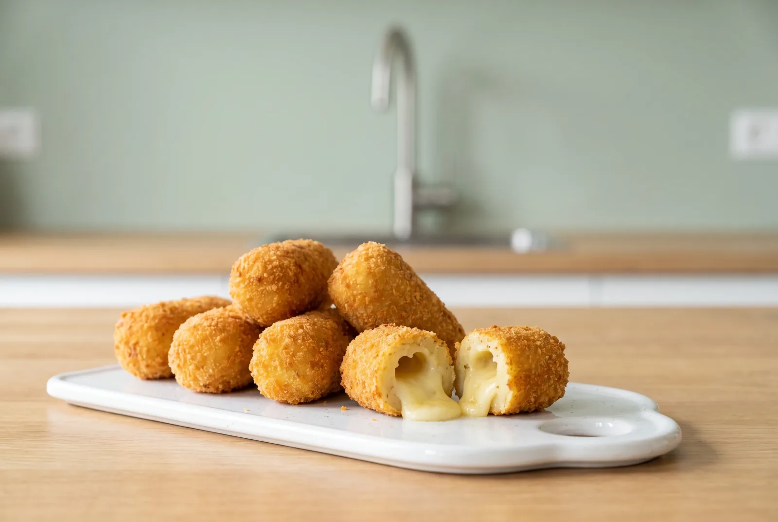 Patates Kroket (Air-Fryer Potato Croquettes with Kashar Cheese)