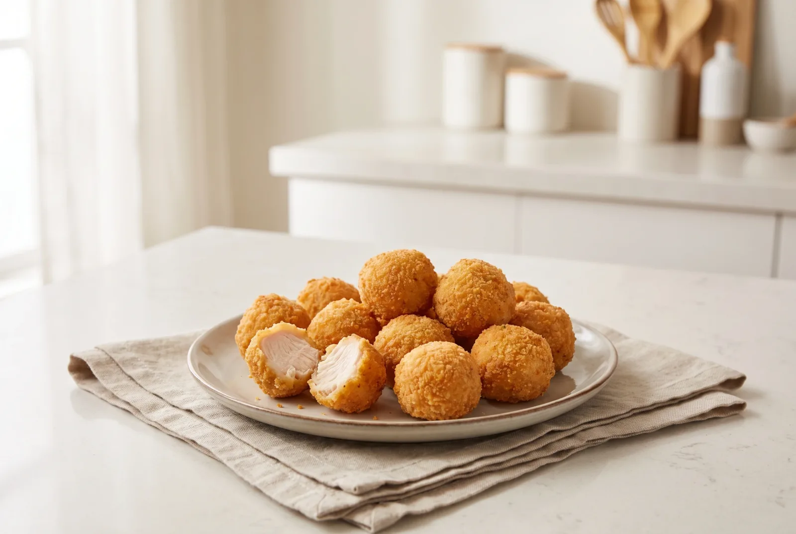 Air Fryer Chicken Bites | Crispy Breadcrumb-Coated Bites
