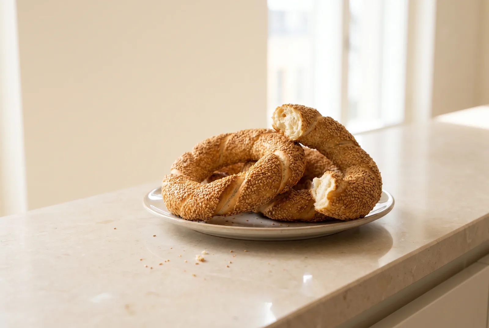 Whole-Wheat Simit (Turkish Sesame Rings) in the Air Fryer | Crisp Breakfast
