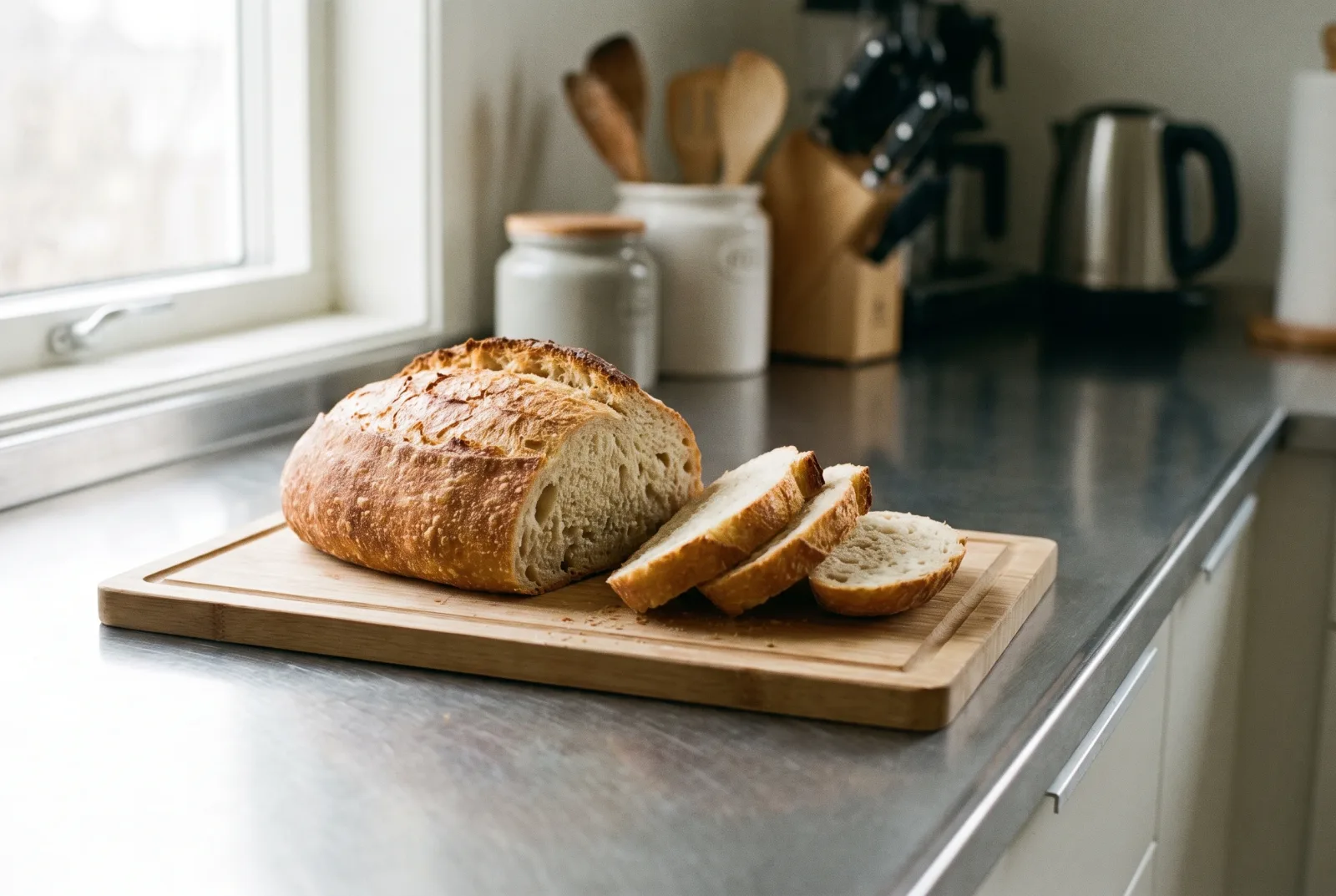 Reviving Stale Bread in the Oven with Moisture