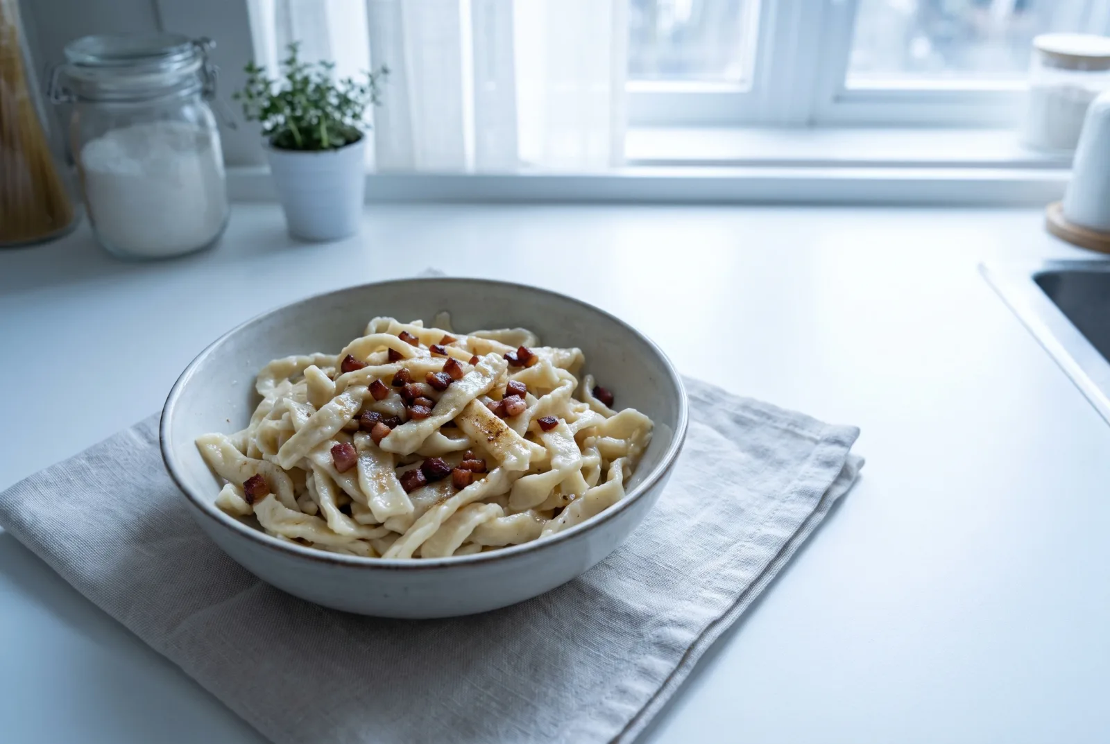 Homemade Noodles | Buttered Noodles with Leftover Kavurma