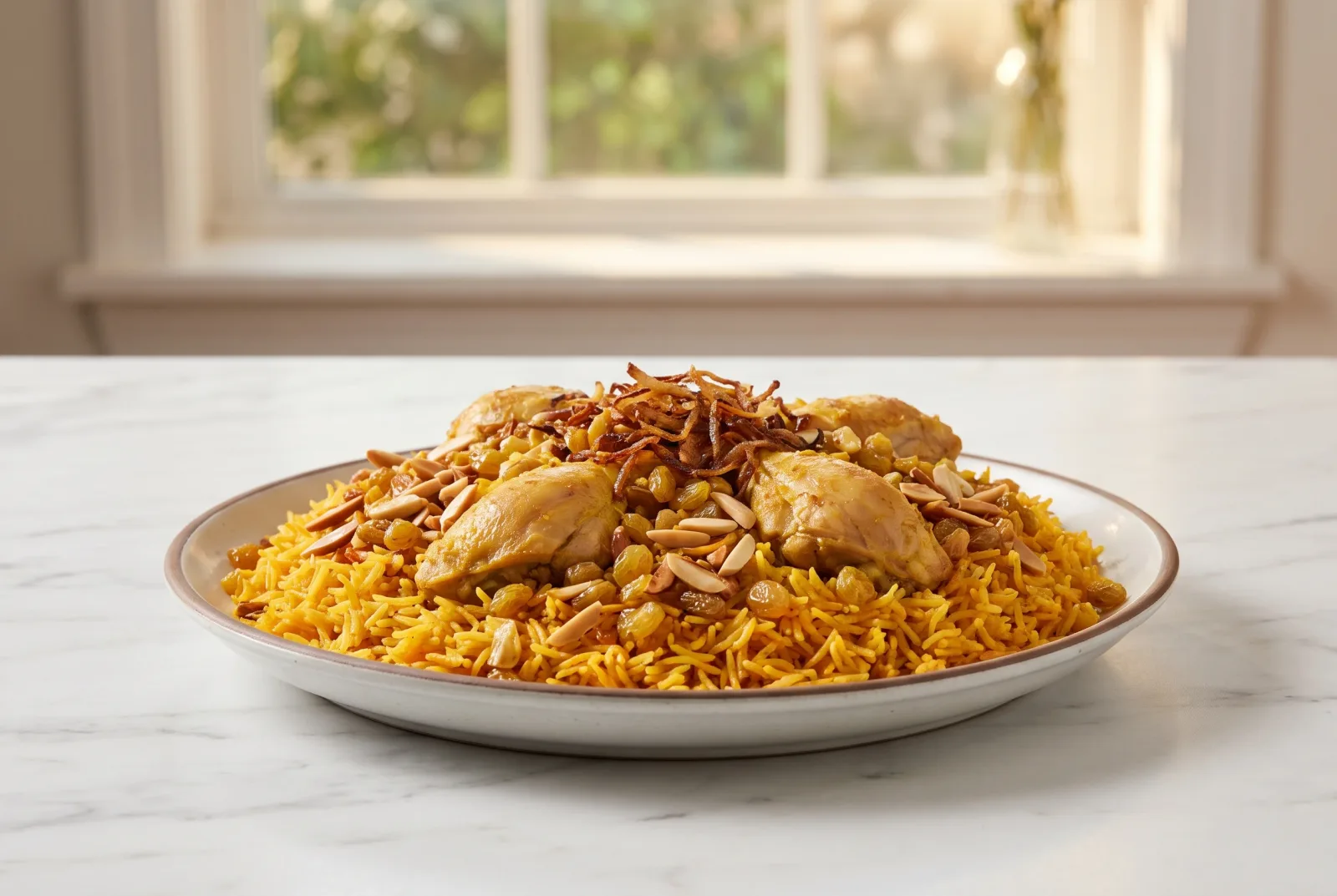 Iraqi Biryani | Spiced Chicken and Dried Fruit Rice