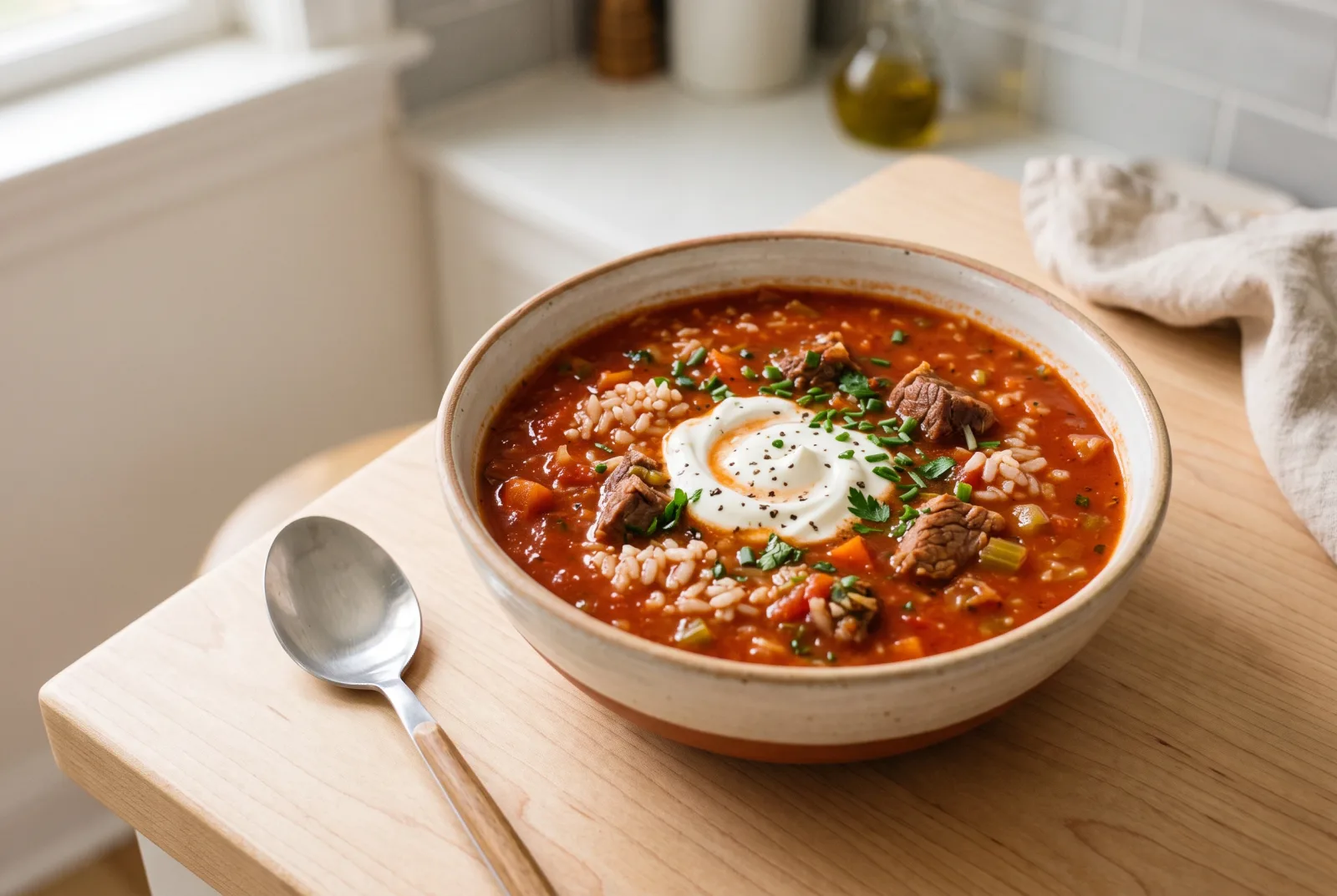 Mastava | Uzbek Meat and Rice Soup