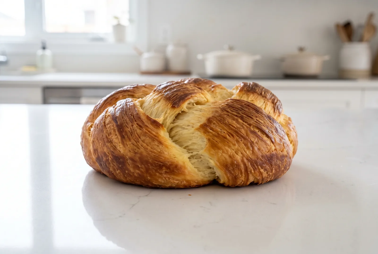 Nazuk | Armenian Layered Sweet Yeast Bread
