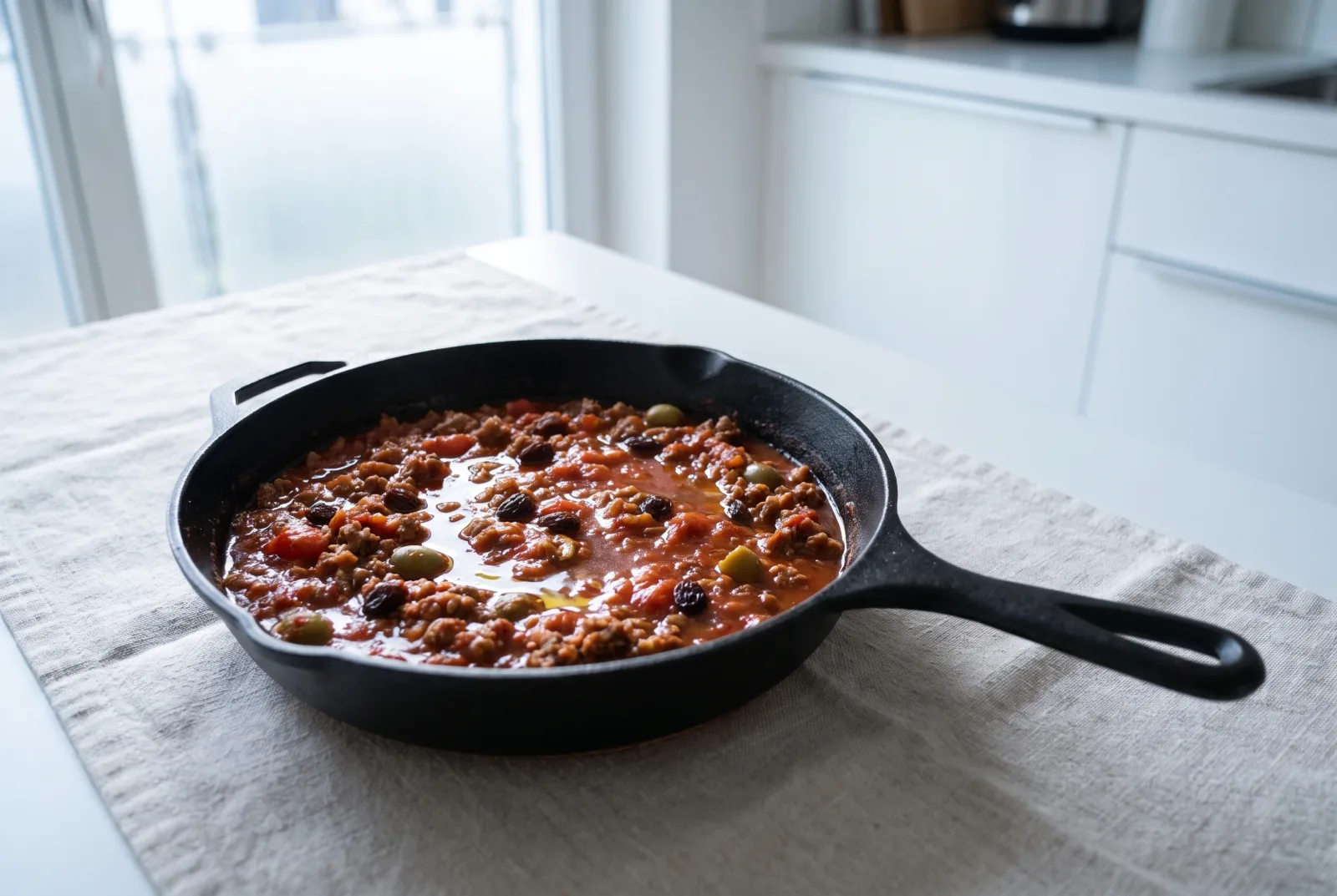 Picadillo | Cuban-Style Ground Beef with Raisins and Olives