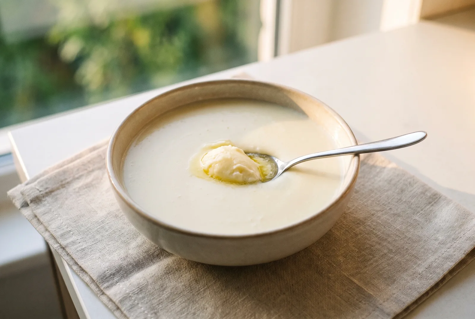Sakızlı Nişasta Tatlısı — Smooth mastic-scented milk pudding