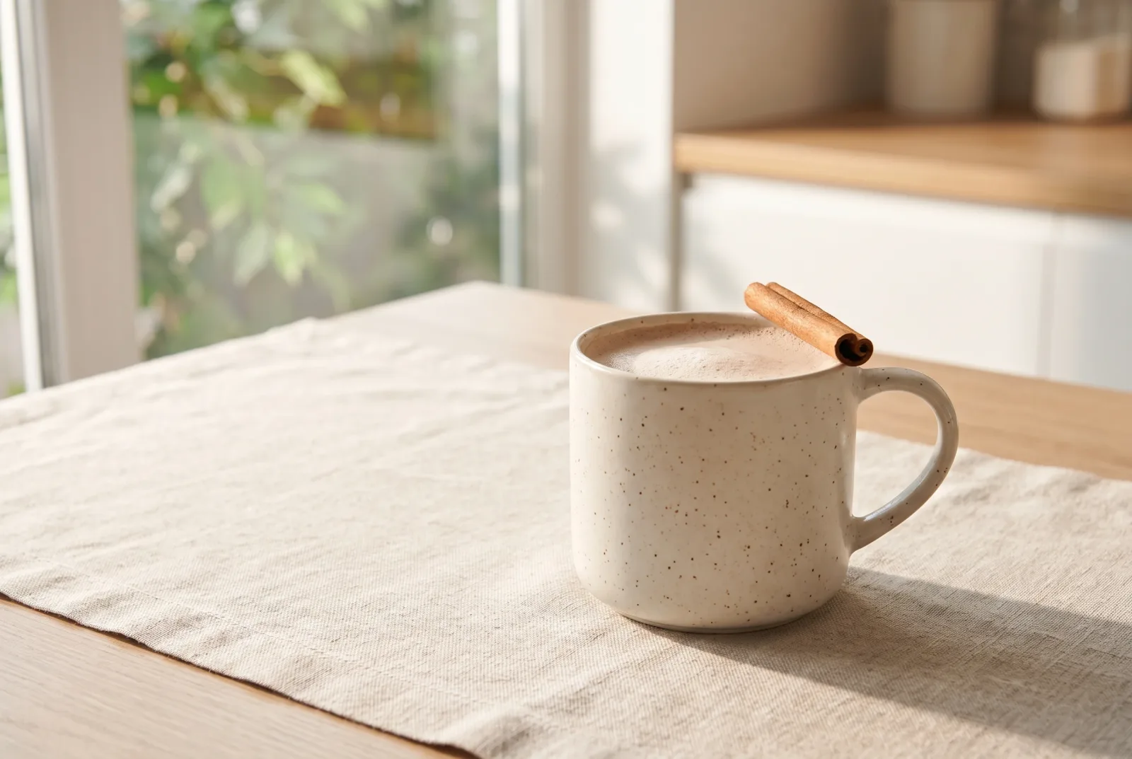 Sugar-free cocoa milk — A warm drink with sweetener