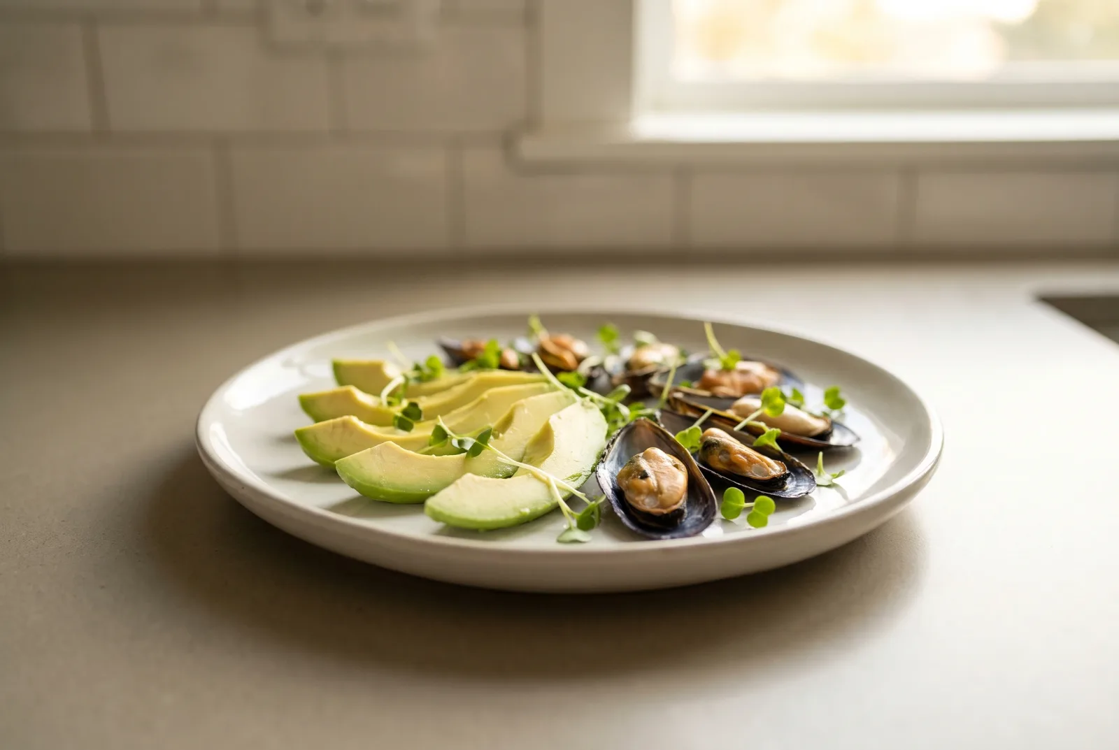 Avocado and Green-Lipped Mussel Salad | Quick Keto Salad with Leftover Mussels
