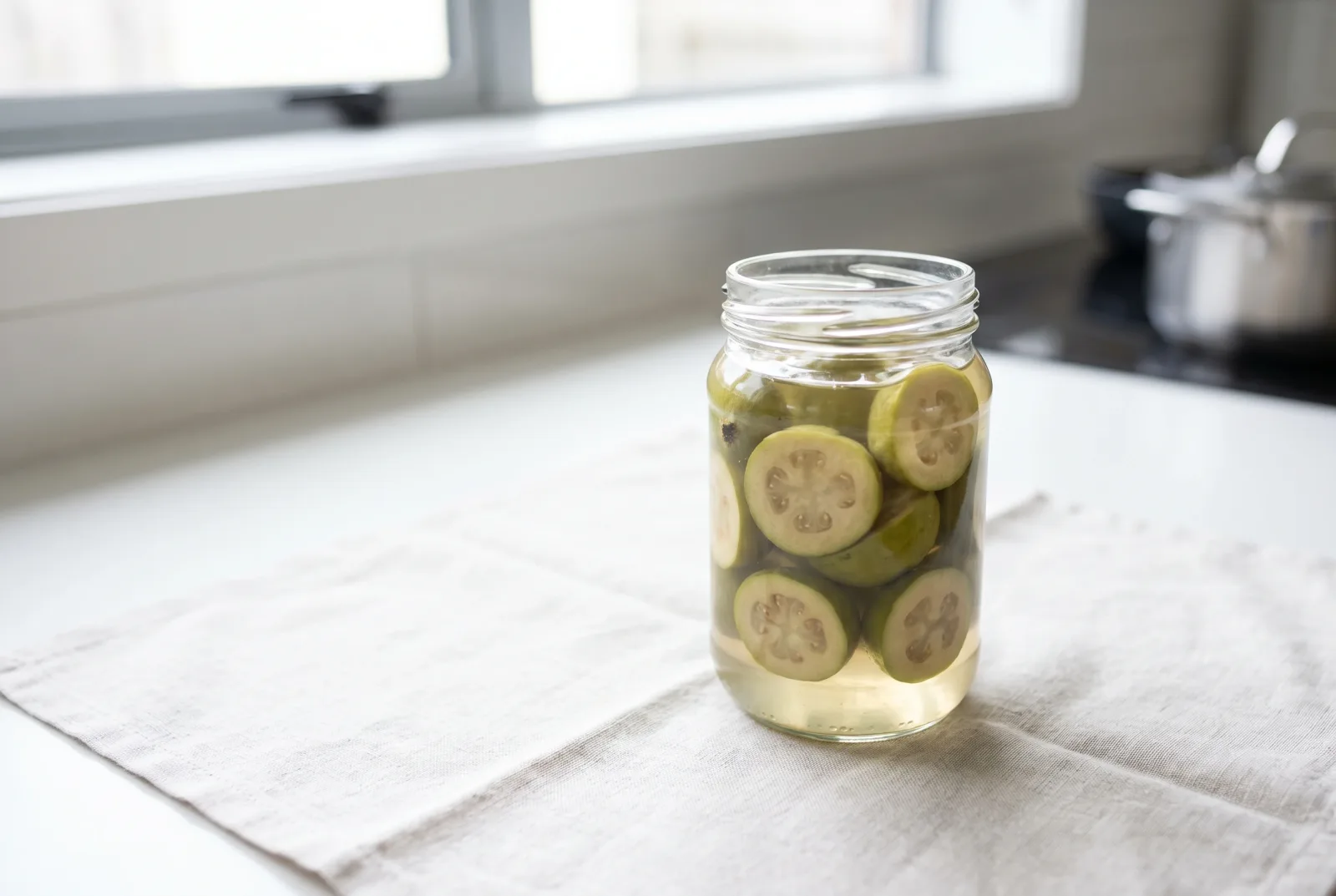 Feijoa Pickles | New Zealand-Style Quick Vinegar Brine