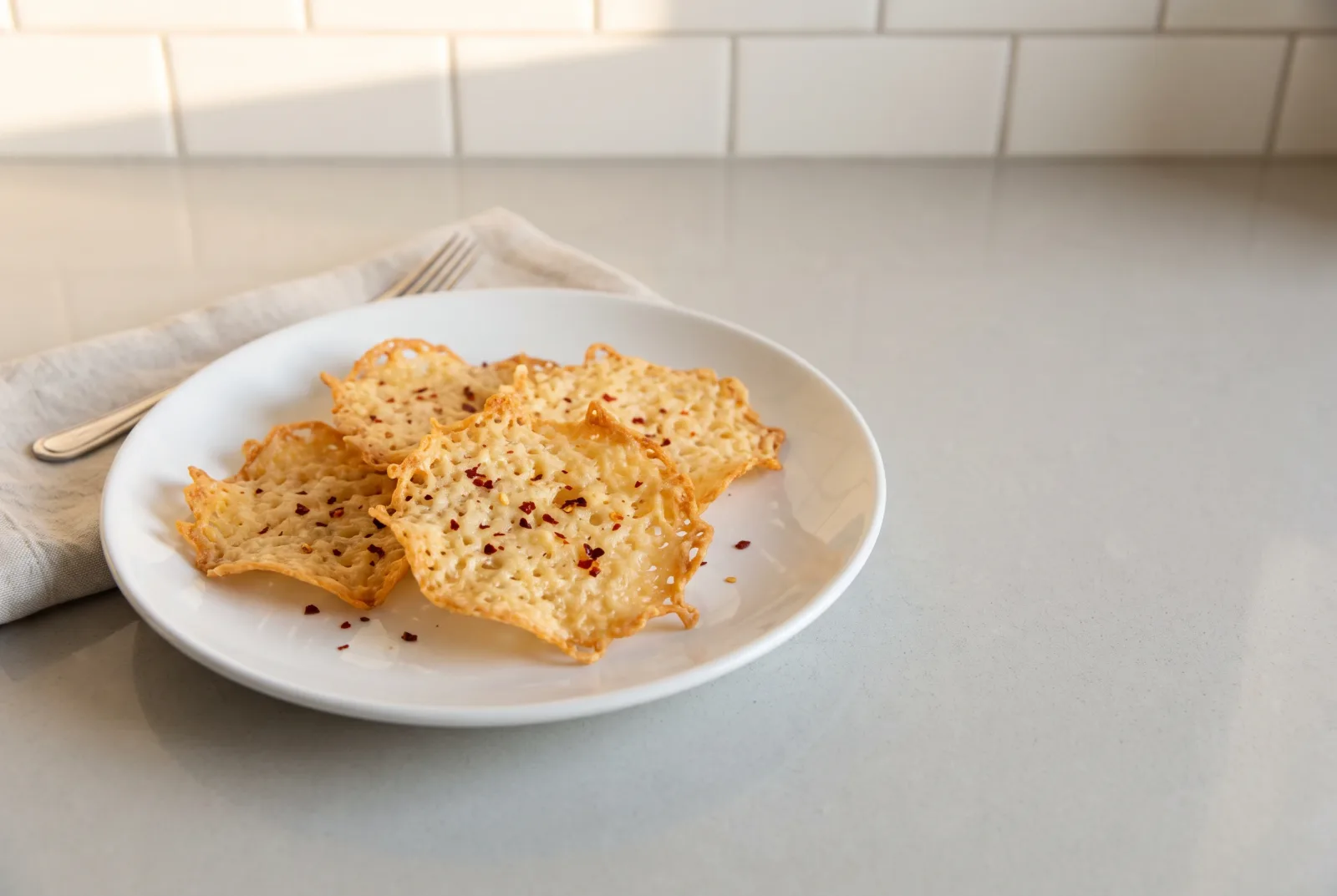 Leftover Kashar cheese crisps — A ketogenic pan-cooked meze