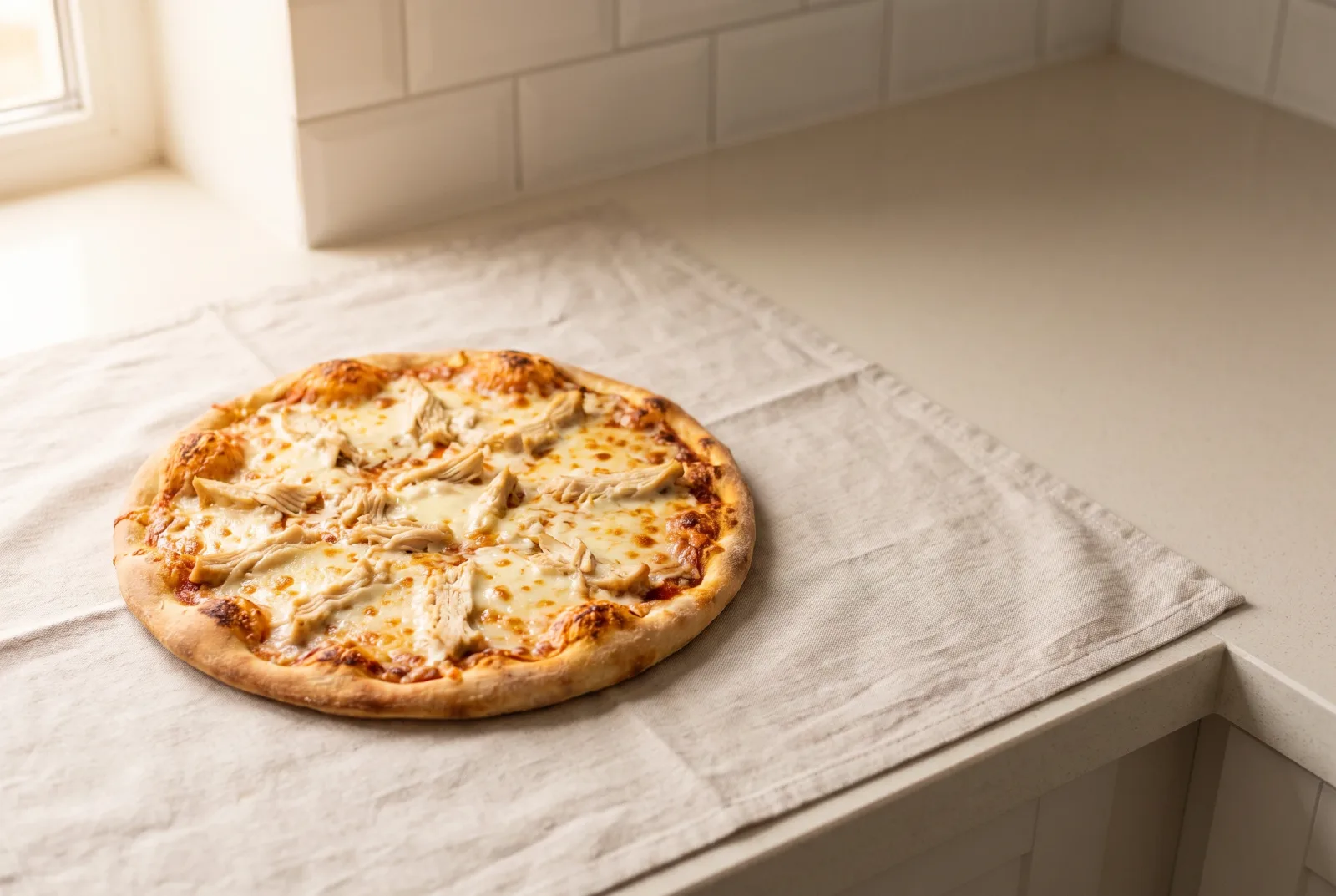 Leftover Chicken Pizza | Quick Homemade Pizza with Leftovers