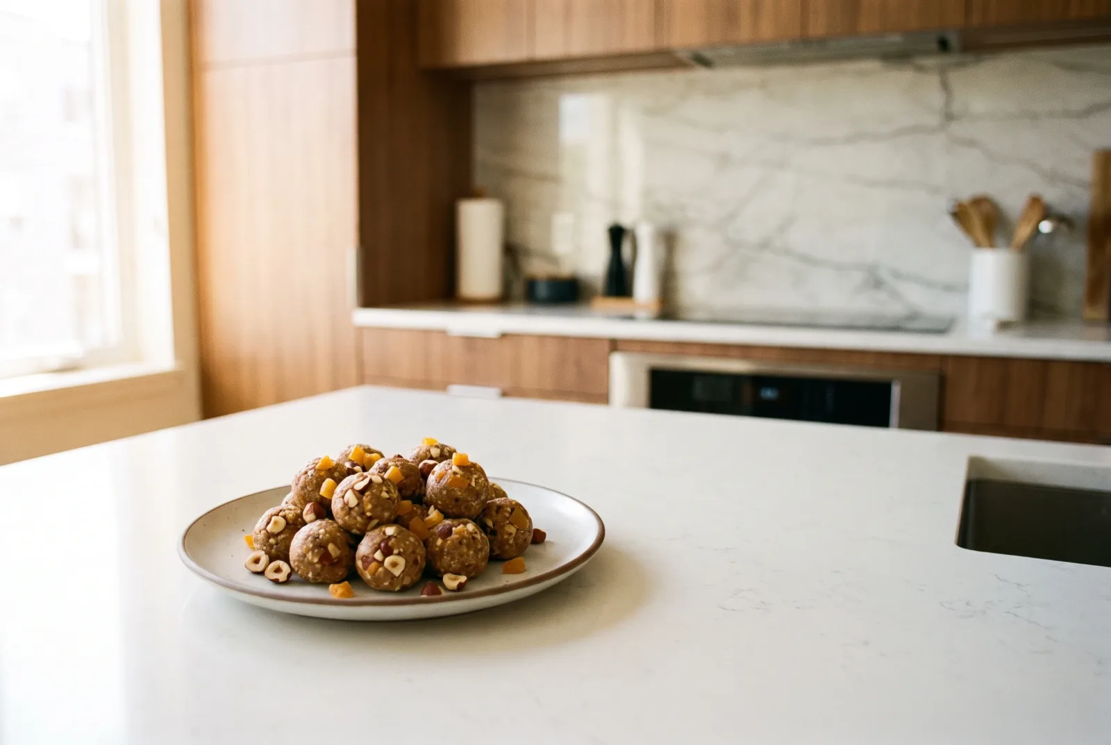 Apricot Hazelnut Energy Balls | No-Bake Heart-Healthy Snack