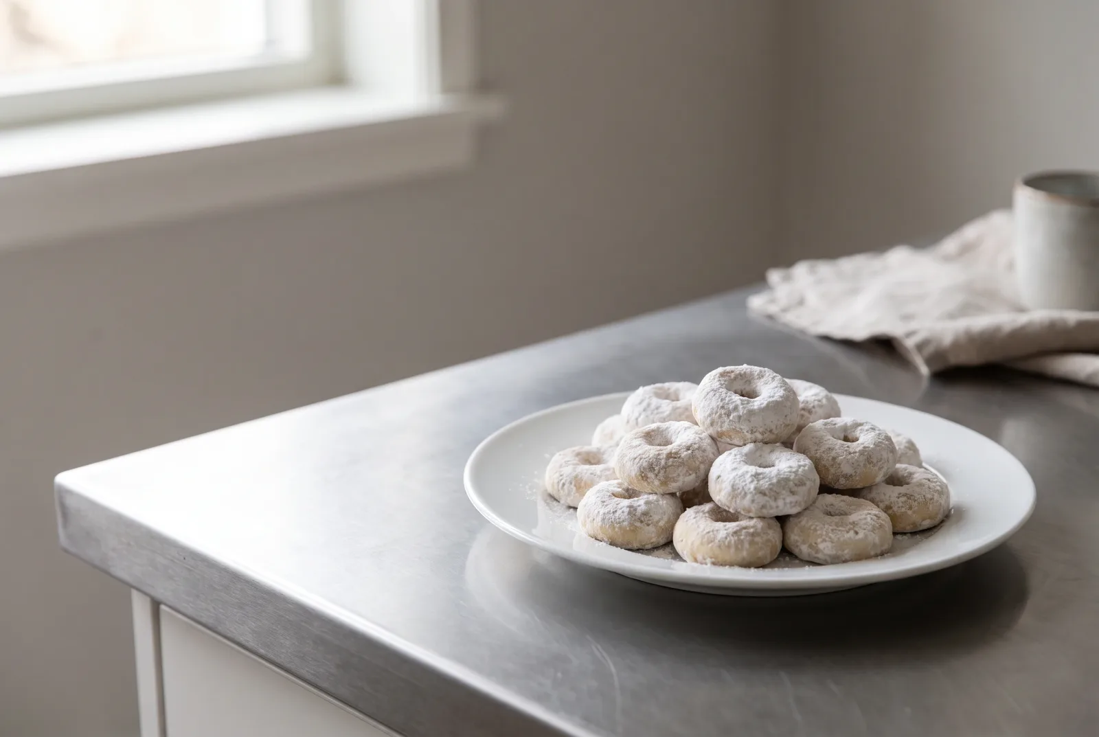 Kahk — Egyptian celebration cookies with confectioners' sugar