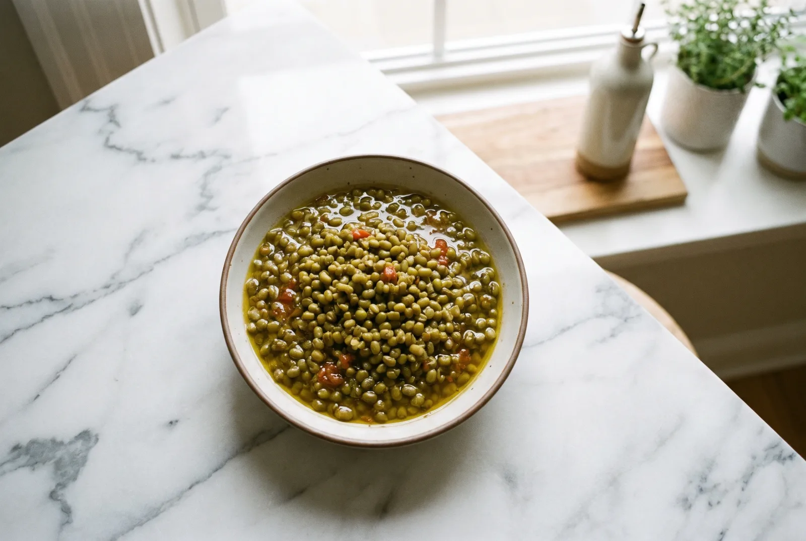 Olive Oil–Braised Mung Beans | Eastern Anatolian Meze Softened Quickly in a Pressure Cooker