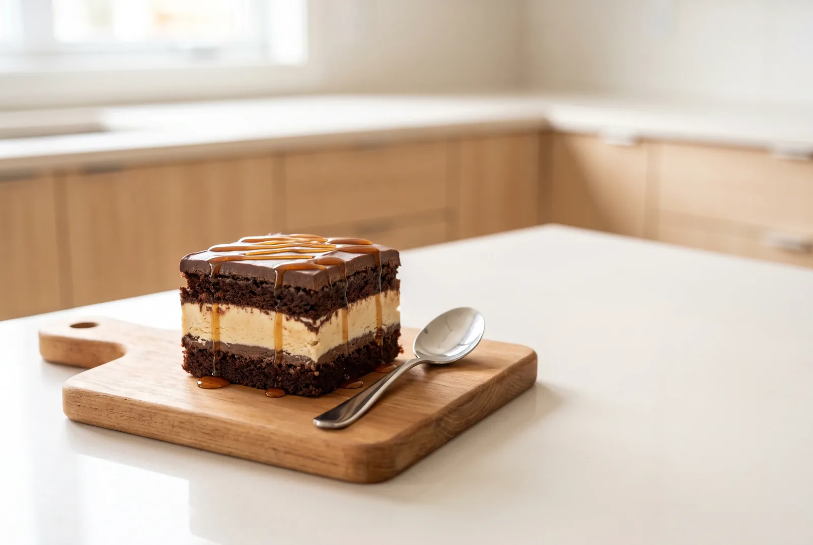 Canadian-Style Layered Maple Syrup Ice Cream Cake