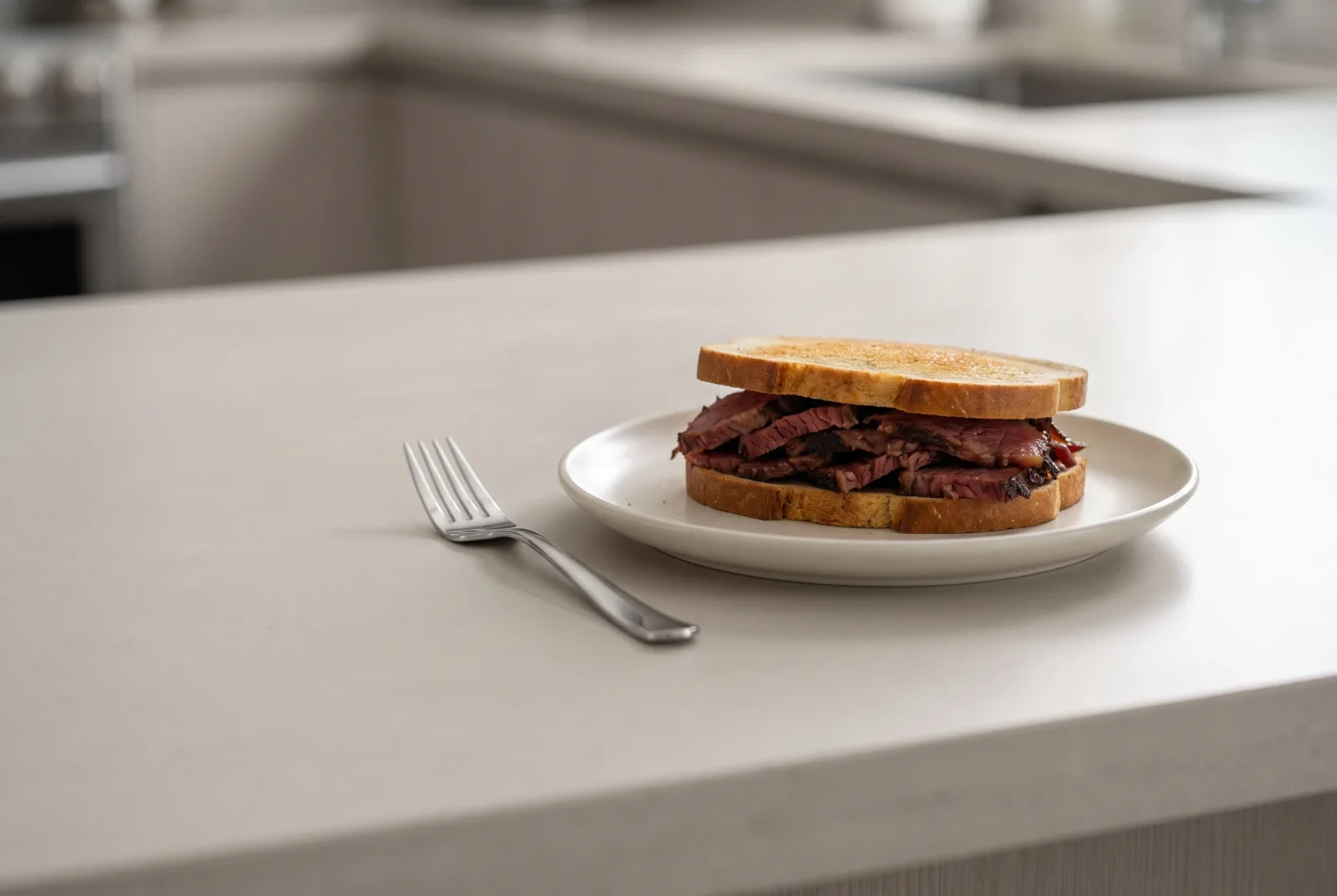 Montreal-Inspired Rye Sandwich with Leftover Beef