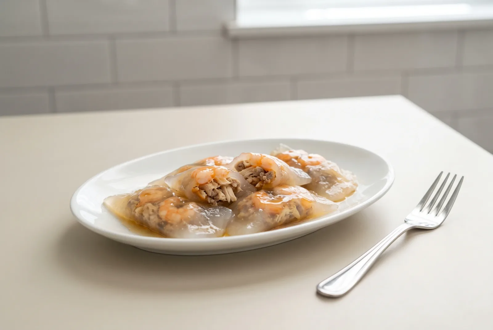 Bánh Bột Lọc | Vietnamese Shrimp and Chicken Tapioca Dumplings