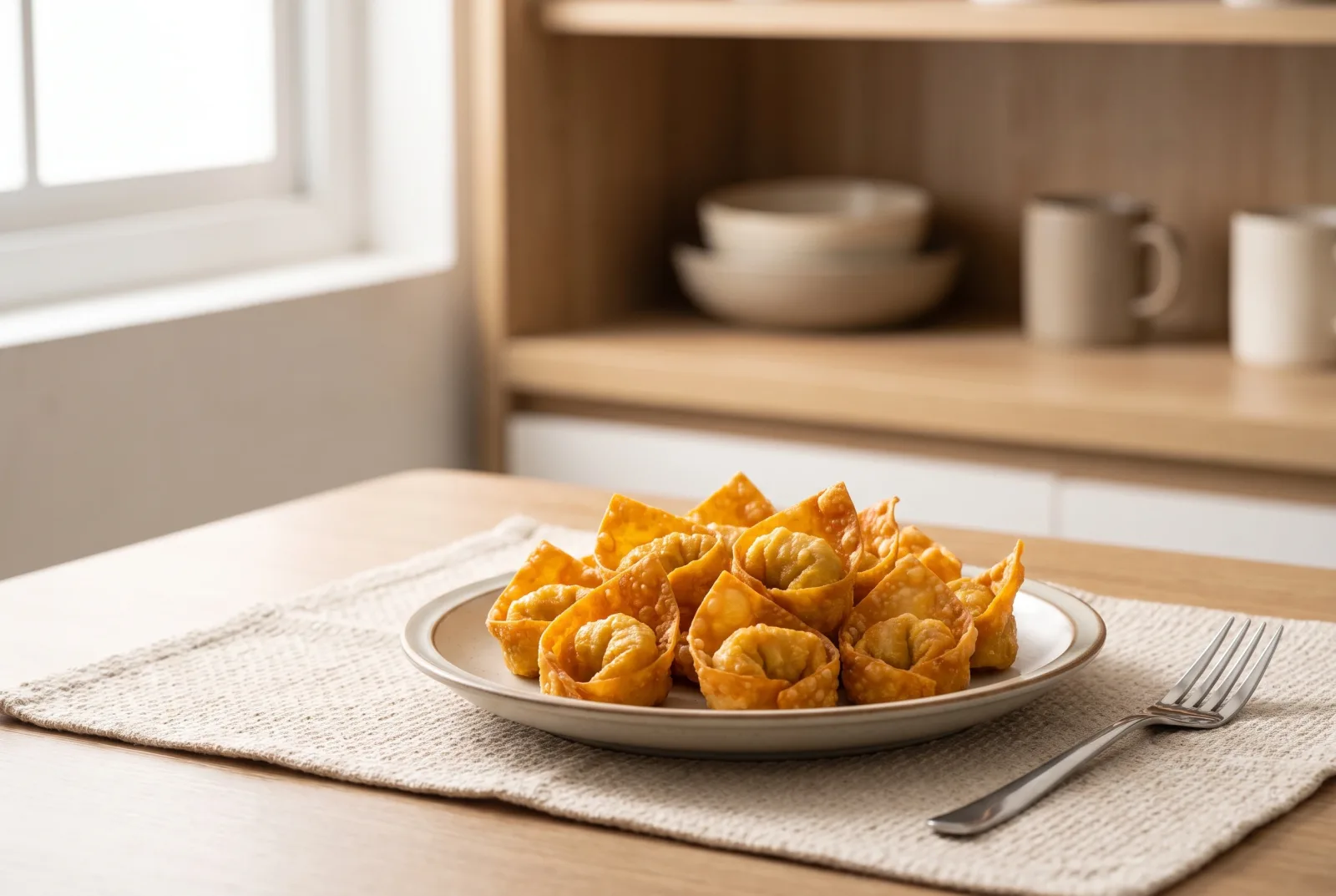 Vietnamese Wontons (Hoành Thánh) | Crispy Air-Fried Shrimp and Chicken Wontons