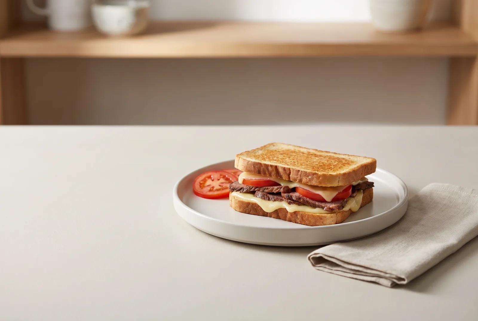 Grilled Roast Beef and Kashar Sandwich | Brazilian-Style Bauru