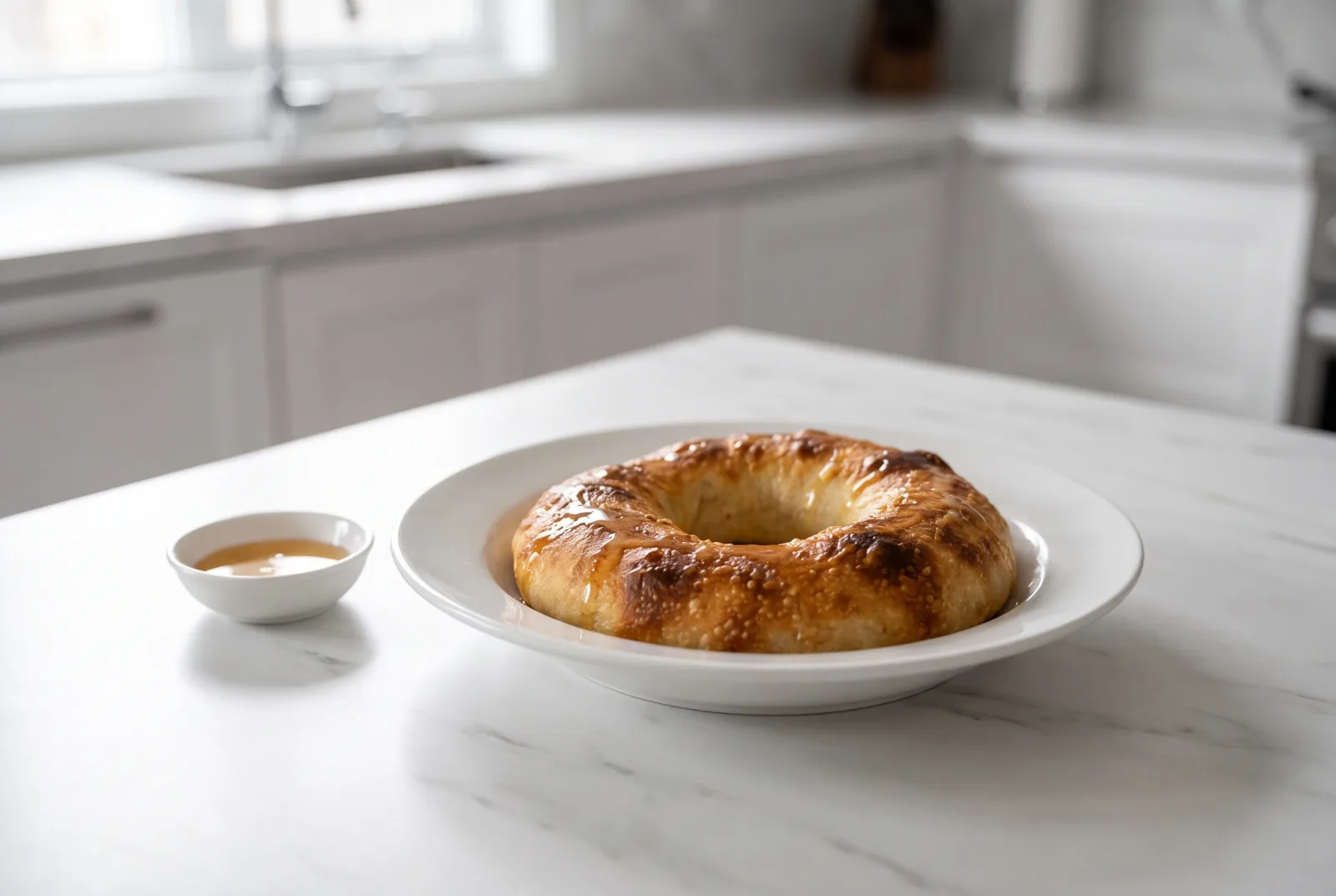 Montreal Bagels | Honey-Boiled Sesame Rings Made in an Air Fryer