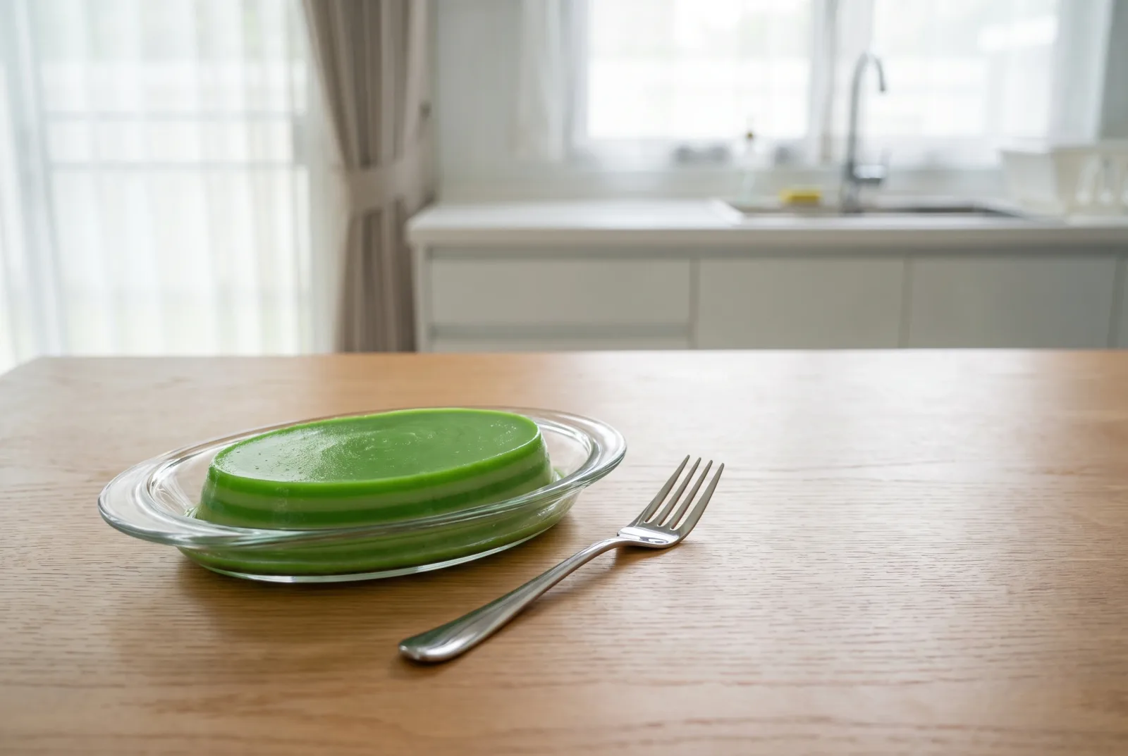 Puding Pandan — Chilled Indonesian Coconut Pudding