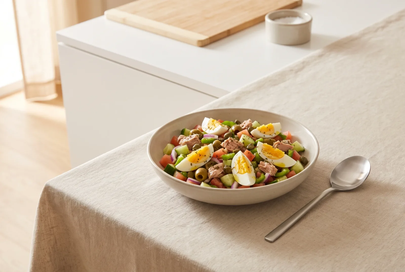 Slata Tounsia | Tunisian Tuna and Olive Salad