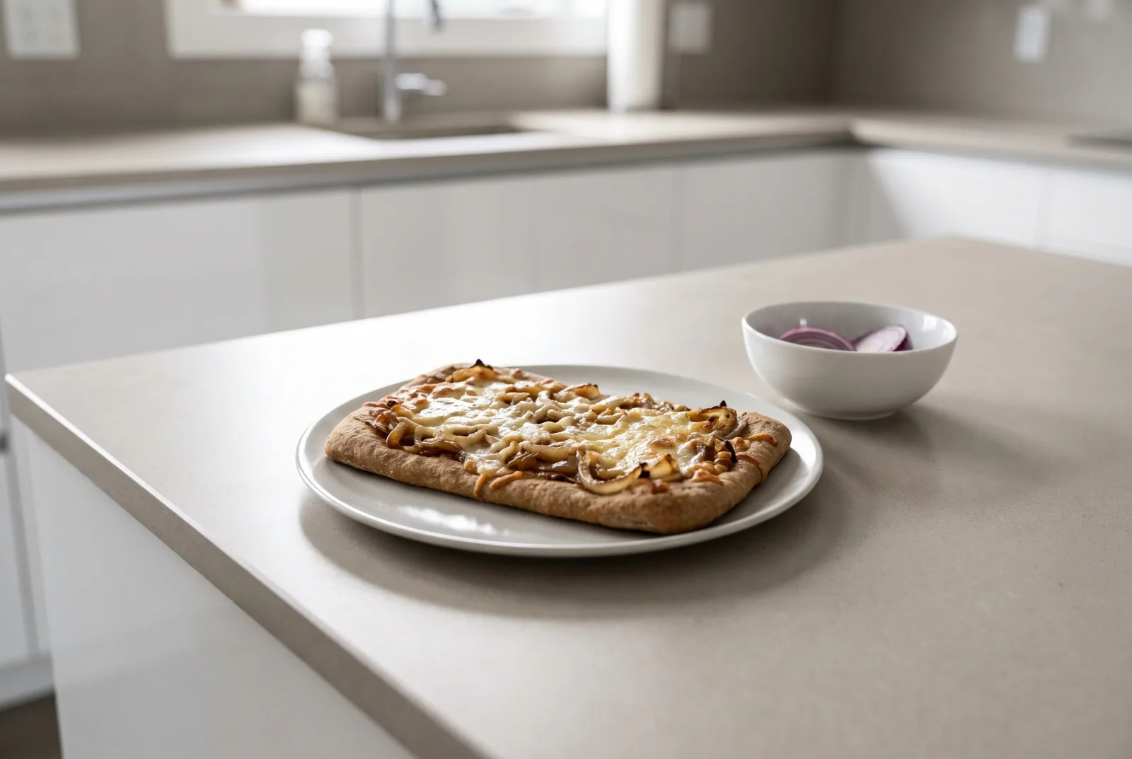 Fugazzeta | Argentine Whole-Wheat Pizza with Onion and Cheese