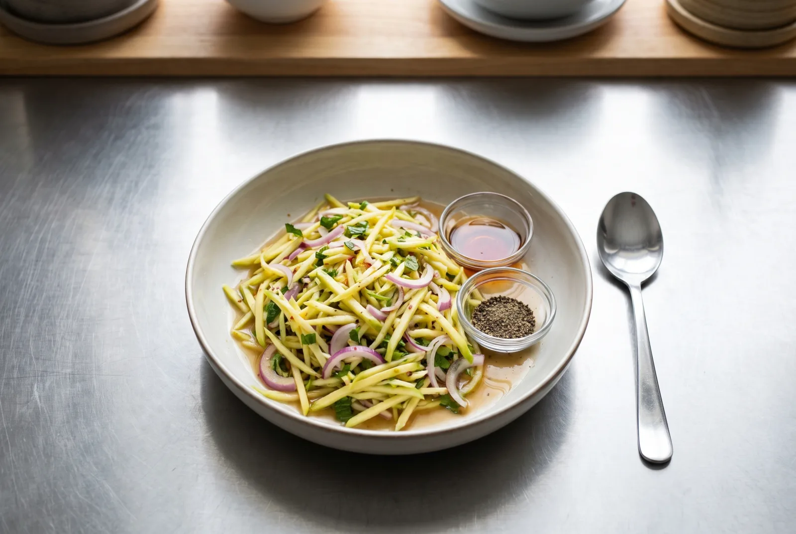 Green Mango Salad | Vietnamese Goi Xoai with Sour, Spicy Dressing