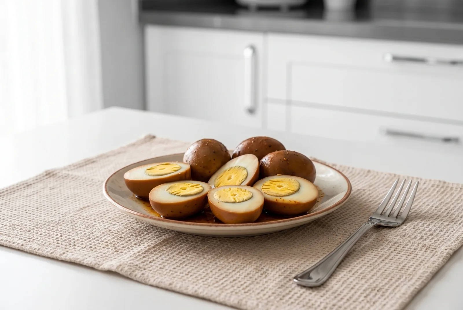 British Pickled Eggs in Spiced Vinegar