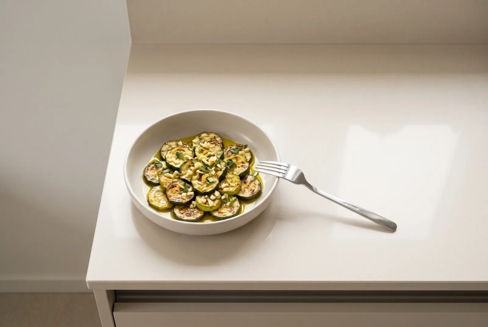 Grilled Zucchini Meze | Lebanese Mint and Olive Oil Appetizer