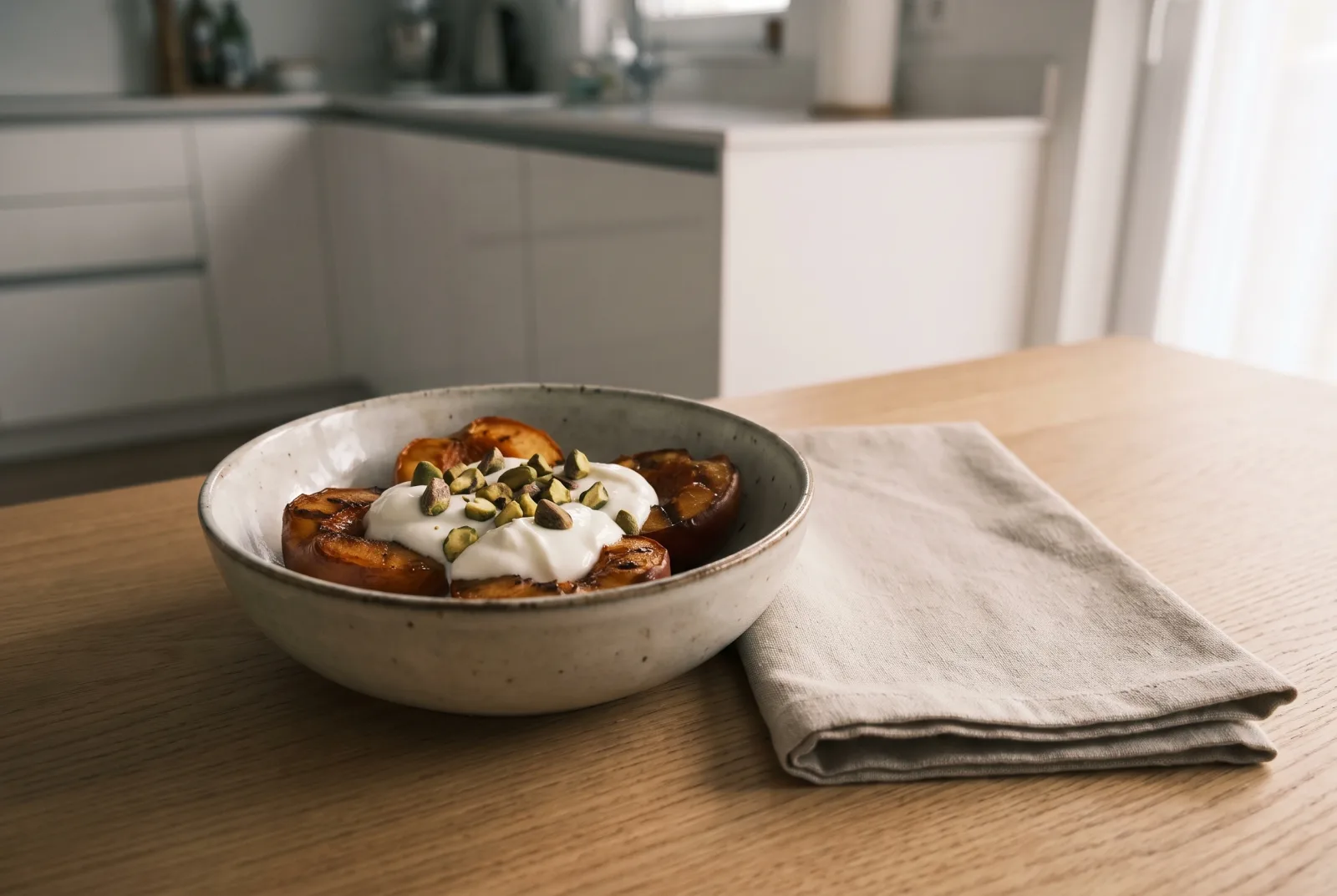 Grilled Peaches | Greek-Style Peaches with Honey and Yogurt